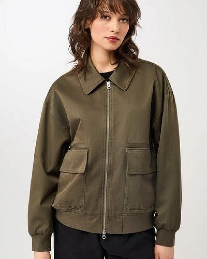 LangerChen Blousonjacke mit großen Taschen