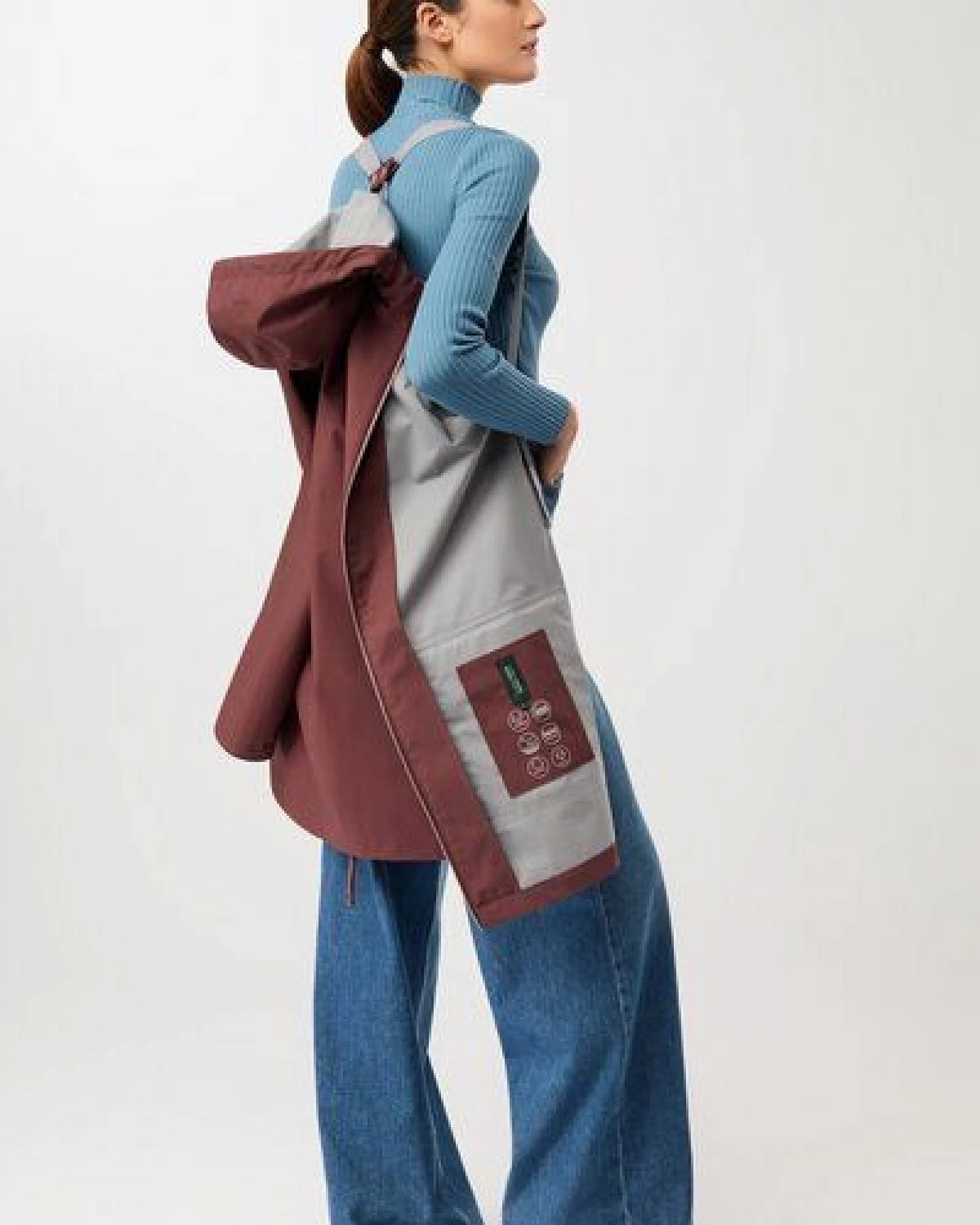 LangerChen Bestseller Regenjacke aus Bio-Baumwolle – Ansicht 2