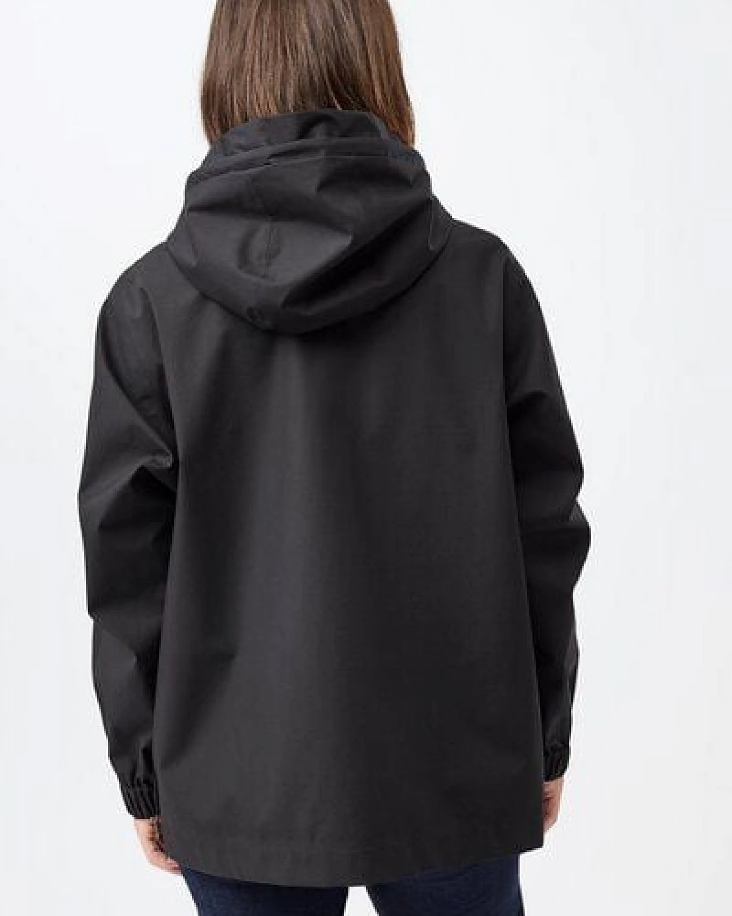 LangerChen Kapuzenjacke mit Falten am Arm – Ansicht 3