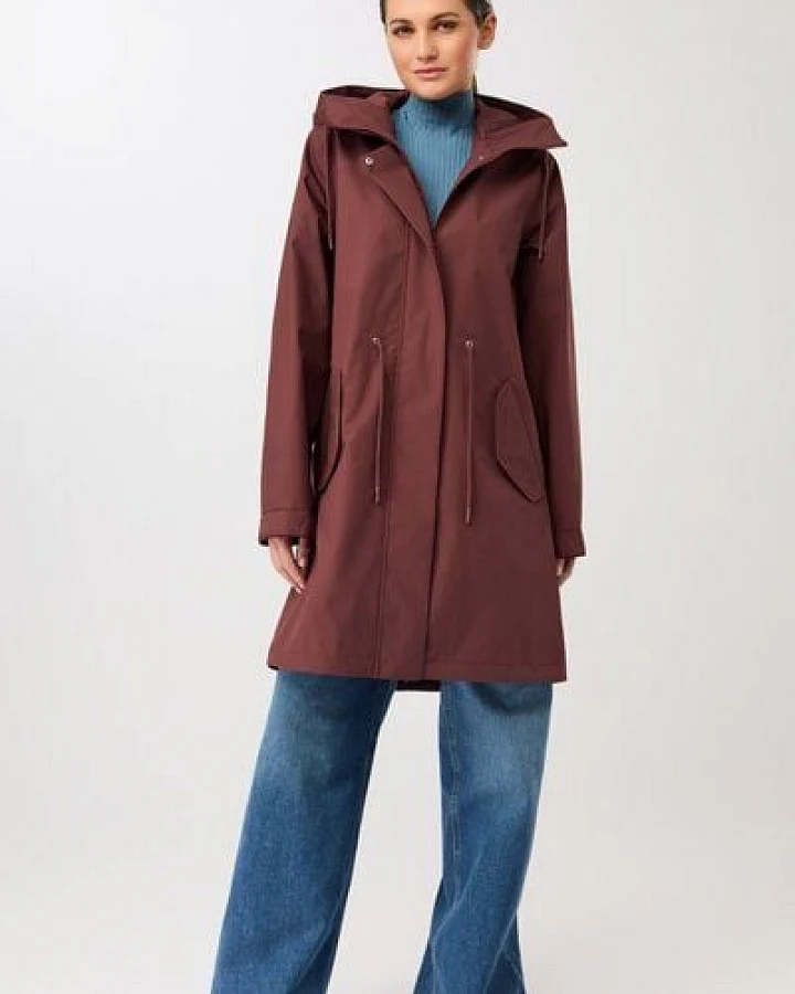 LangerChen Langer Parka mit Leistentasche