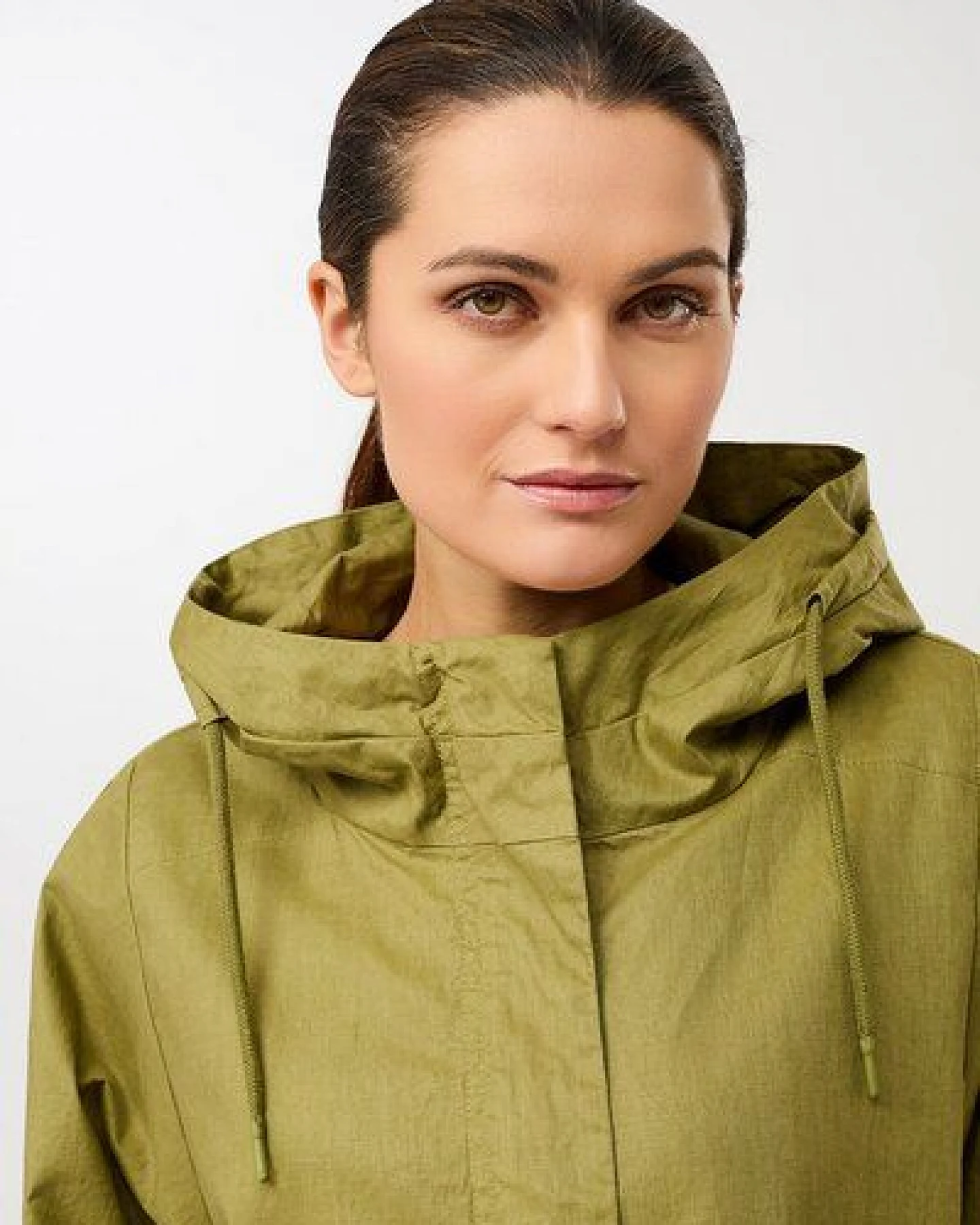 LangerChen Outdoorjacke aus beschichtetem Leinen – Ansicht 2
