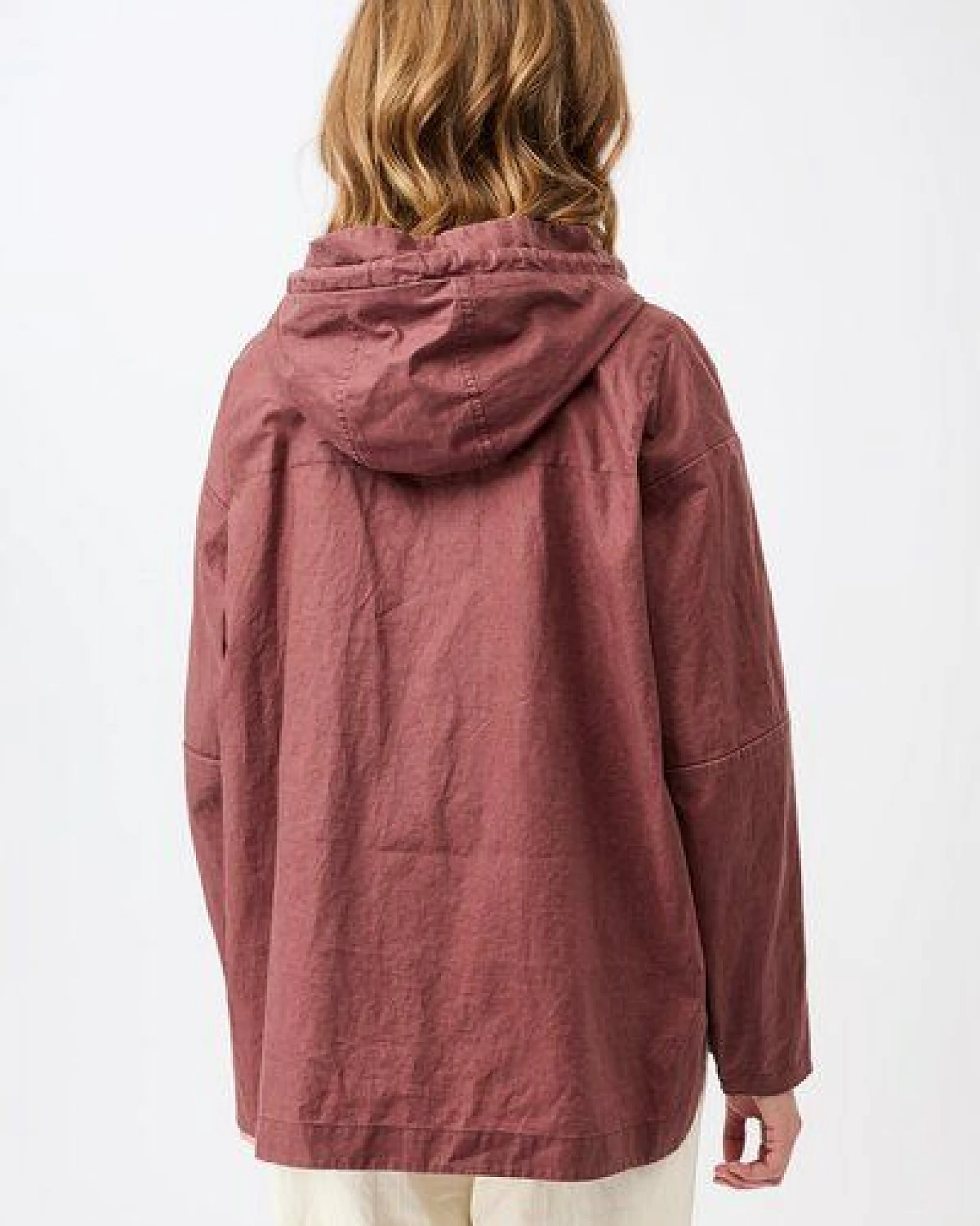 LangerChen Outdoorjacke aus beschichtetem Leinen – Ansicht 4