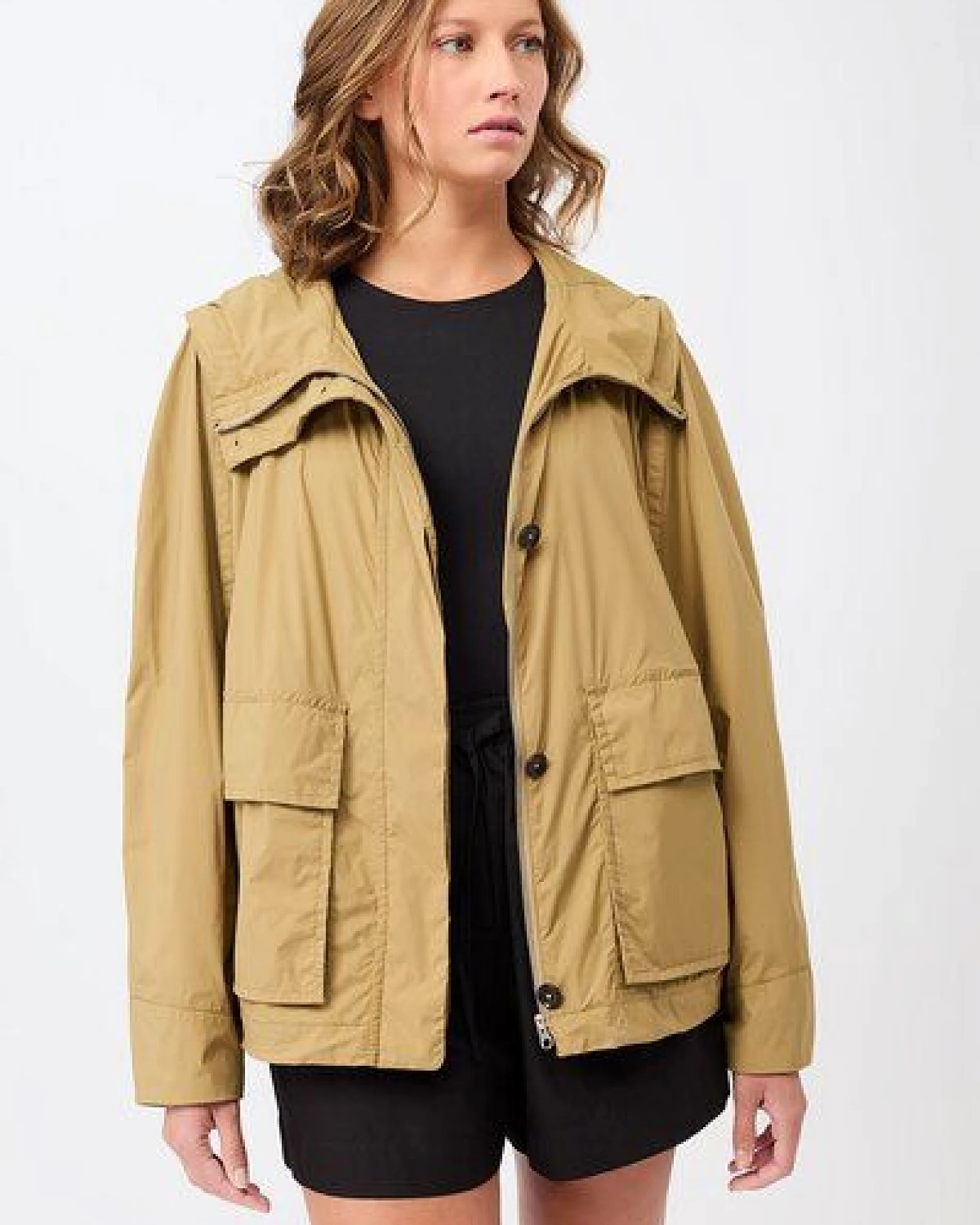LangerChen Modische Kapuzenjacke mit großen Taschen – Ansicht 3
