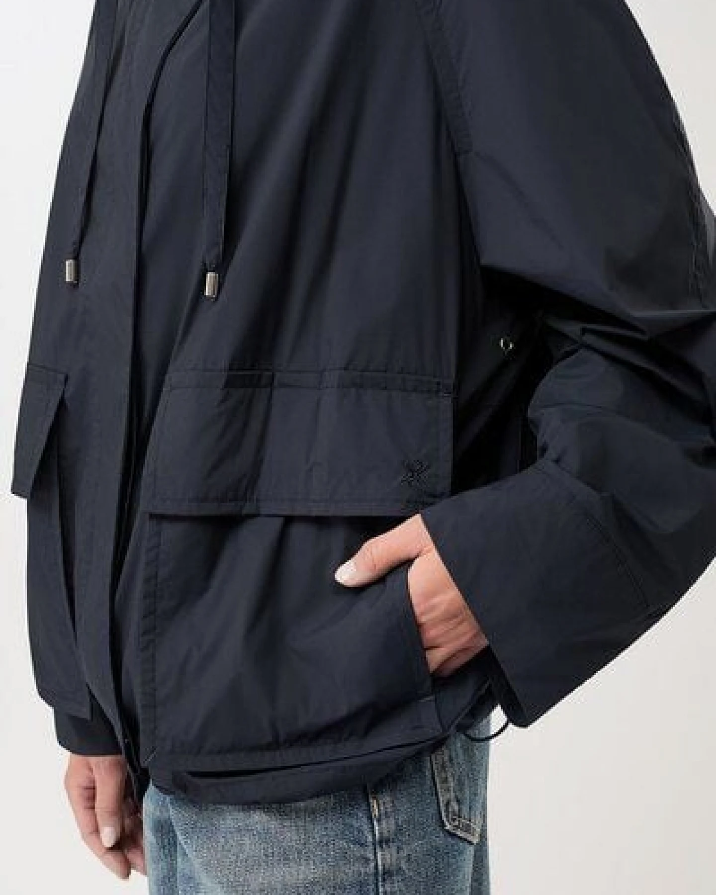 LangerChen Modische Kapuzenjacke mit großen Taschen – Ansicht 3