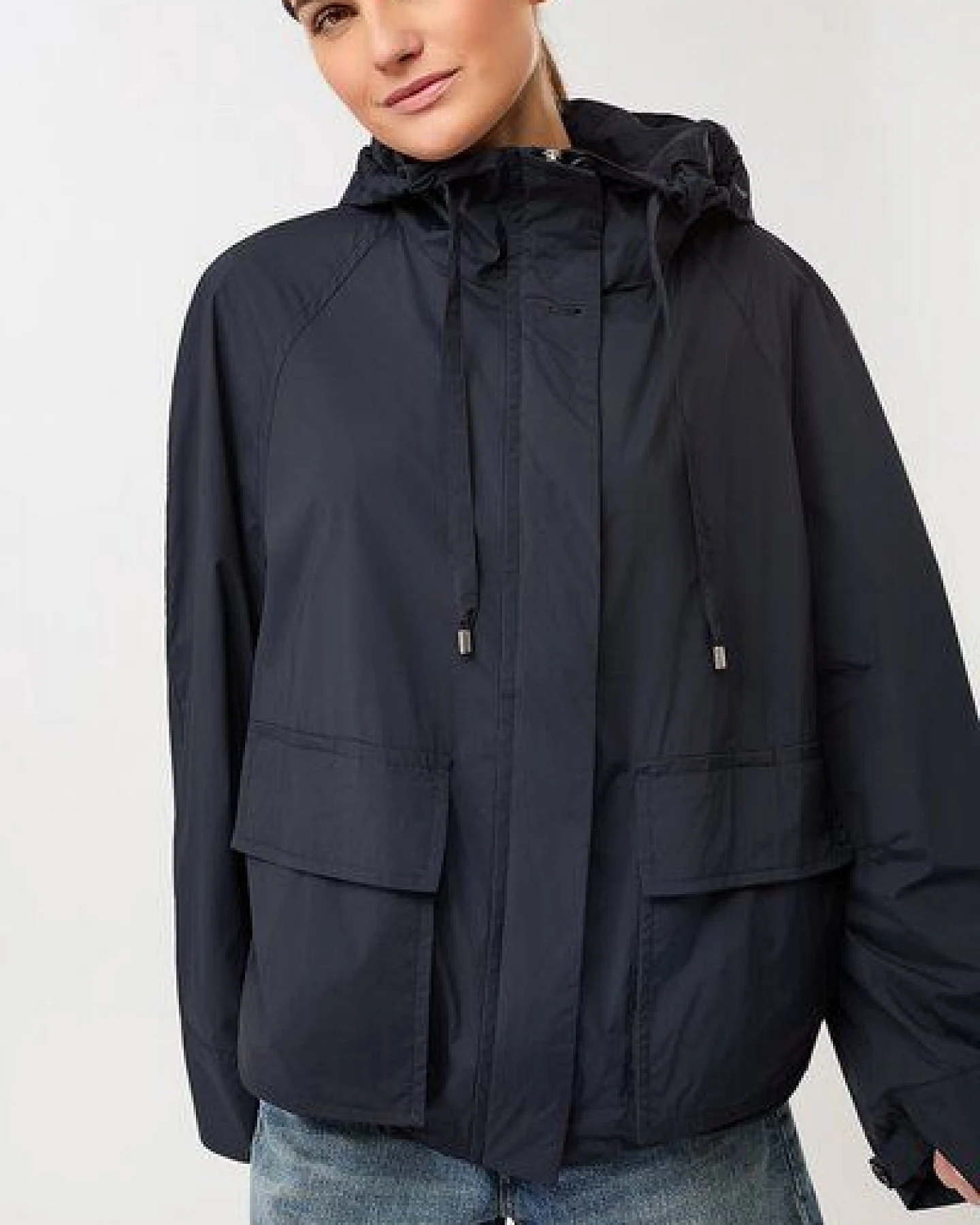 LangerChen Modische Kapuzenjacke mit großen Taschen – Ansicht 2