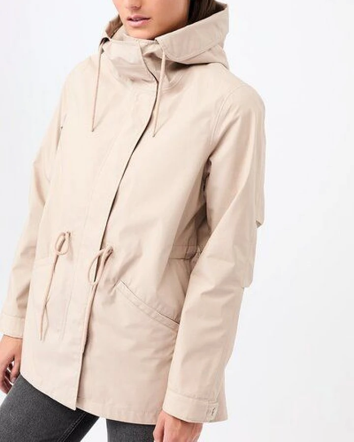 LangerChen Kurzer Regenparka aus Bio-Baumwolle