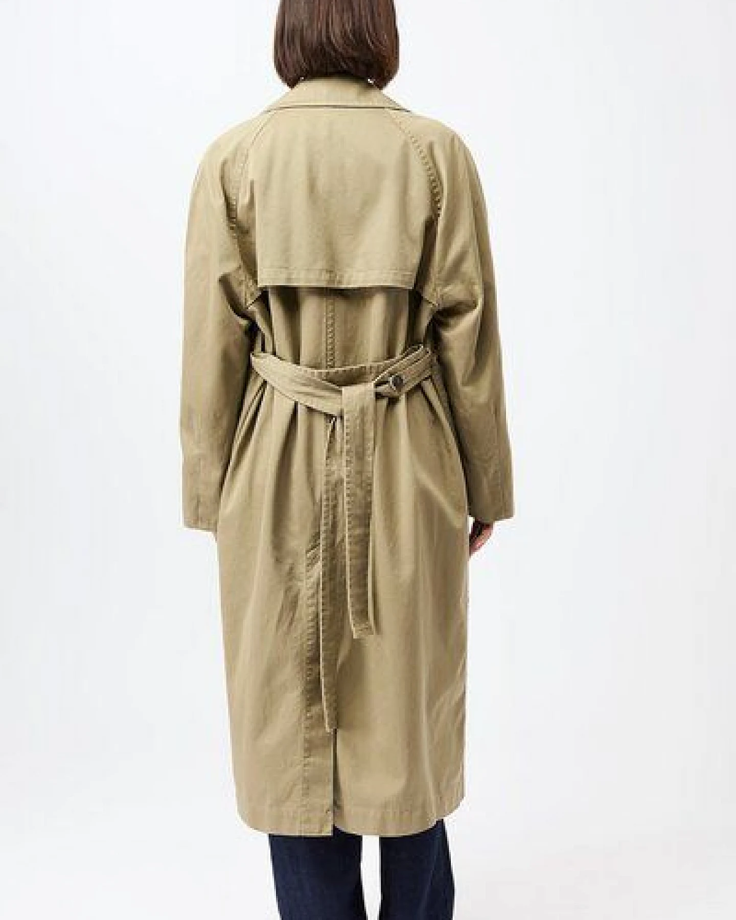LangerChen Klassischer Trenchcoat aus Bio-Baumwolle – Ansicht 4
