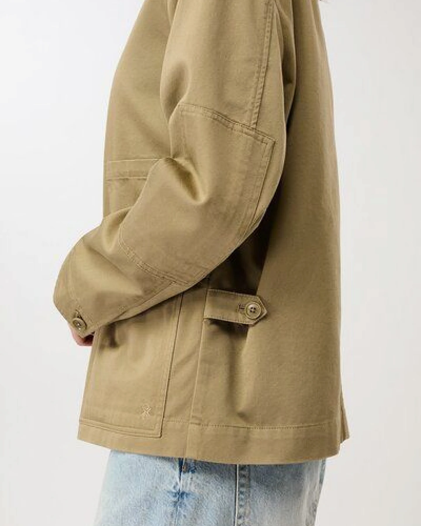 LangerChen Kurze Jacke mit Knöpfen – Ansicht 2