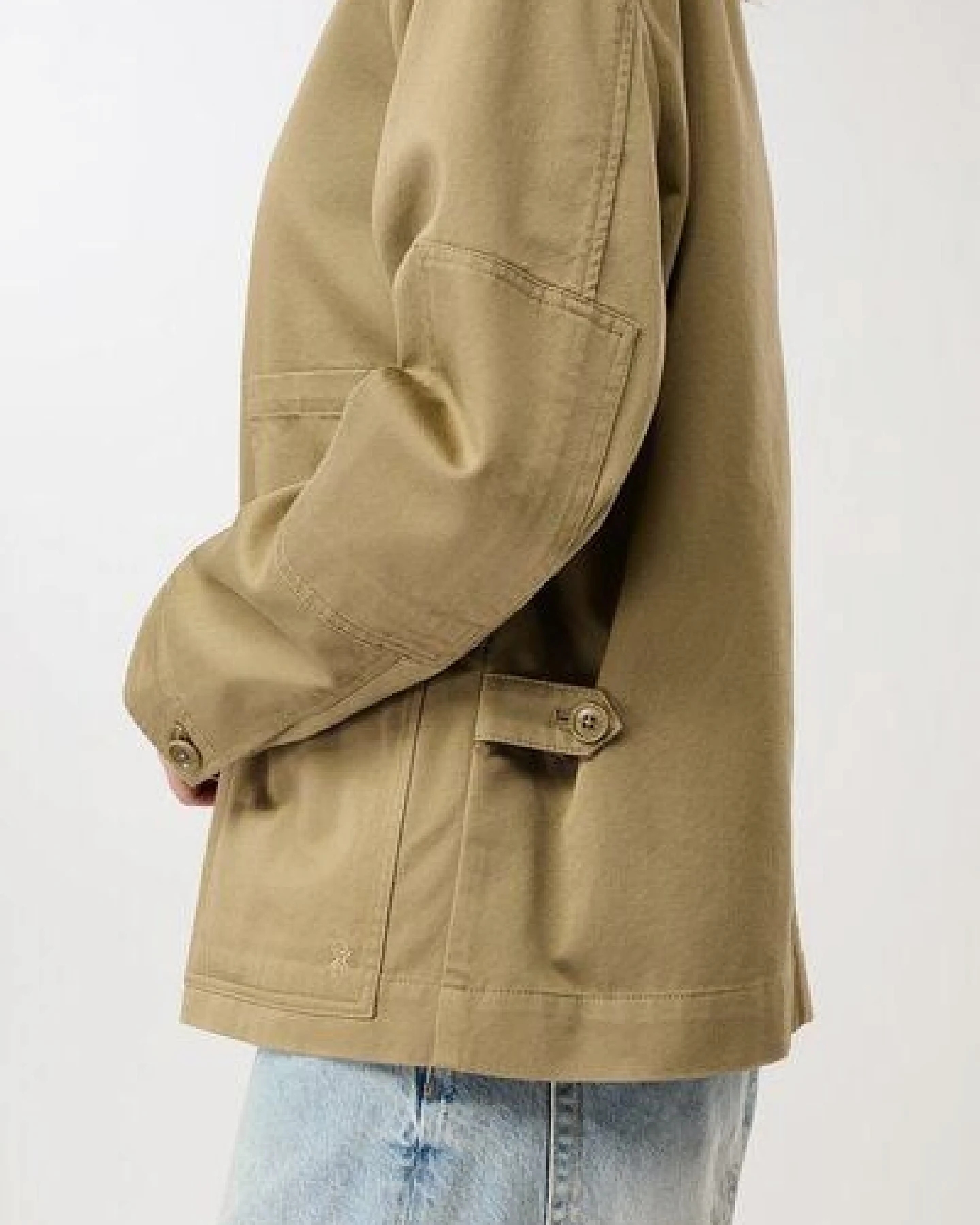 LangerChen Kurze Jacke mit Knöpfen – Ansicht 2