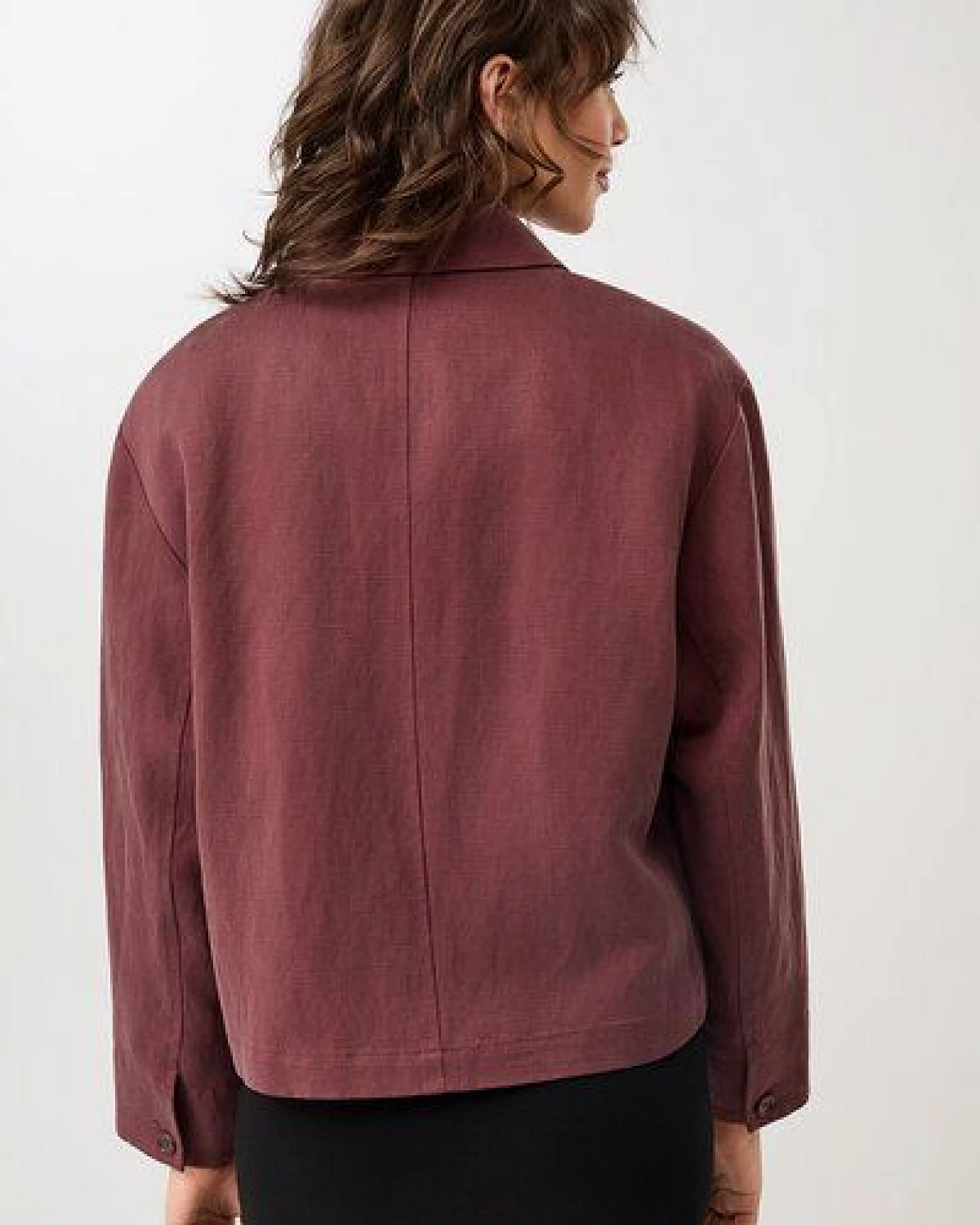 LangerChen Kurze Jacke aus Tencel® – Ansicht 2