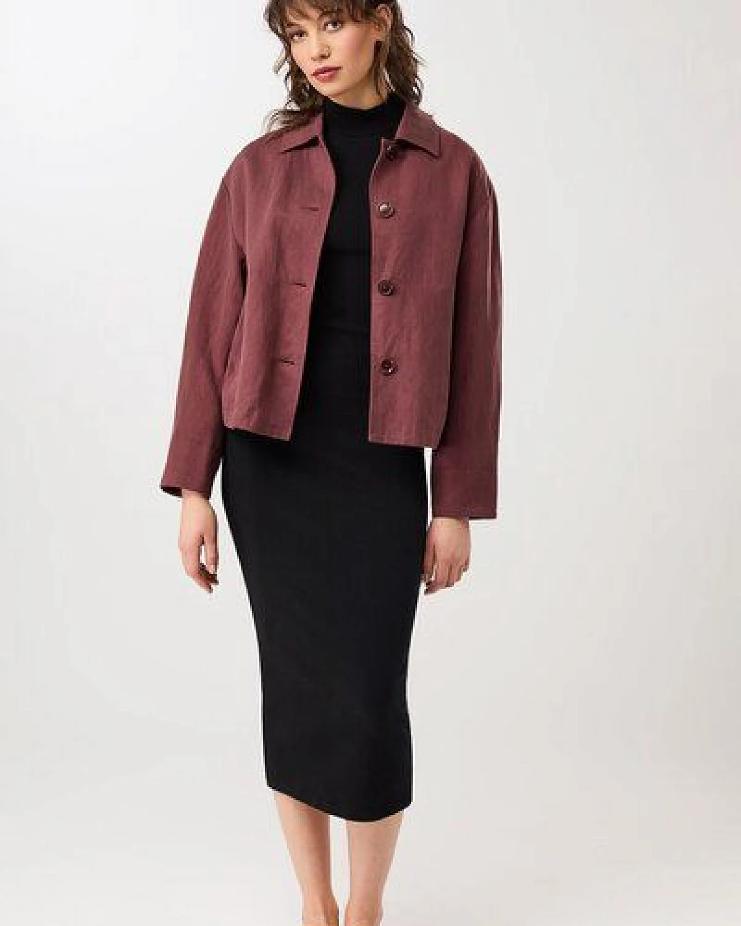 LangerChen Kurze Jacke aus Tencel® – Ansicht 3