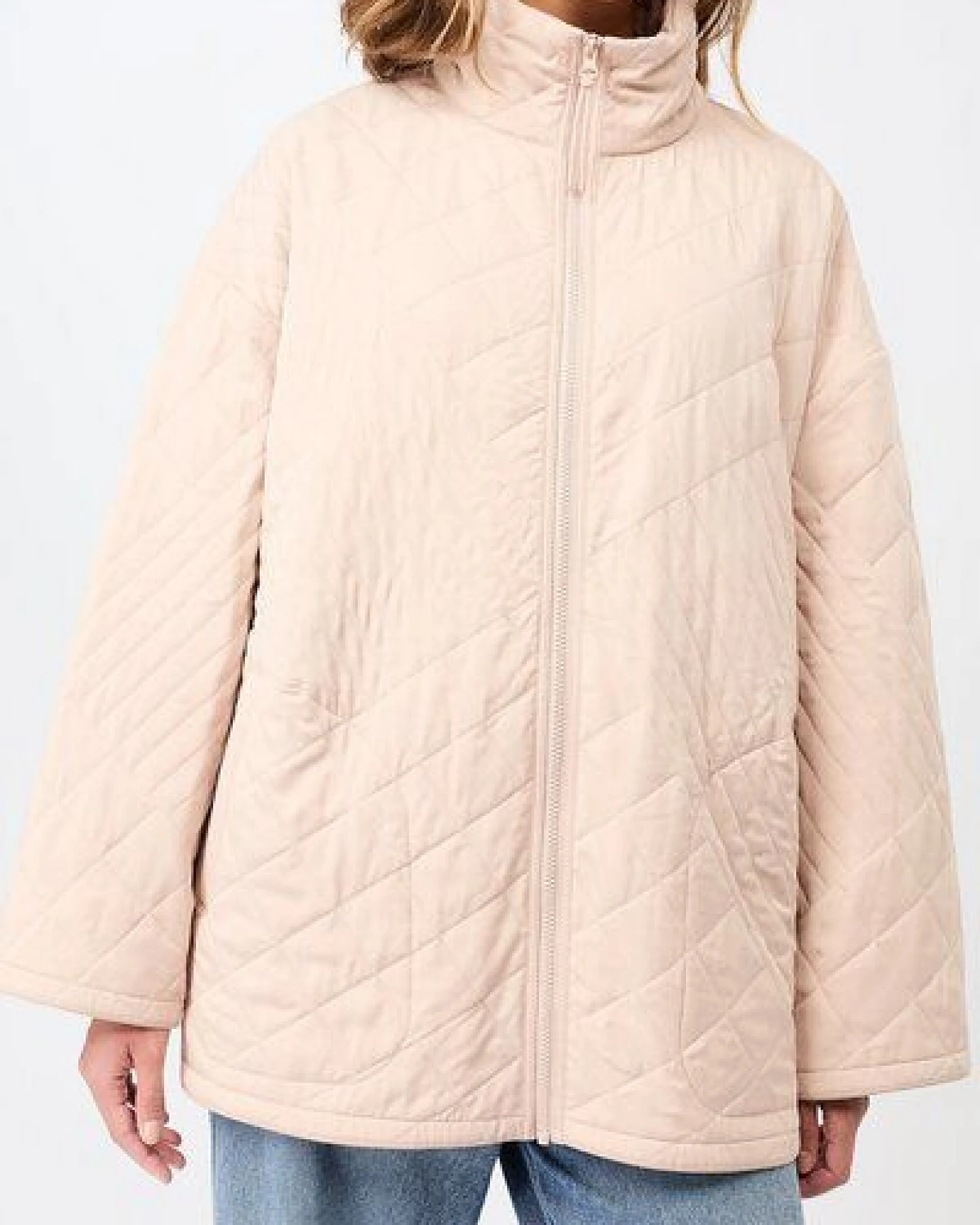 LangerChen Gesteppte Jacke aus Tencel® mit Stehkragen – Ansicht 4