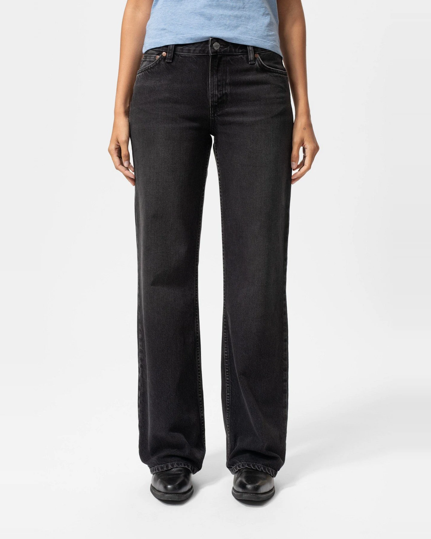 Jeans Wide Heidi Slow Black – Ansicht 3