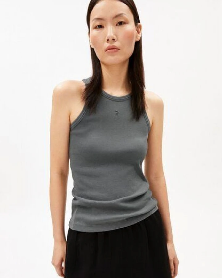 ARMEDANGELS GMT DYE RIB Damen Top aus Bio-Baumwoll Mix
