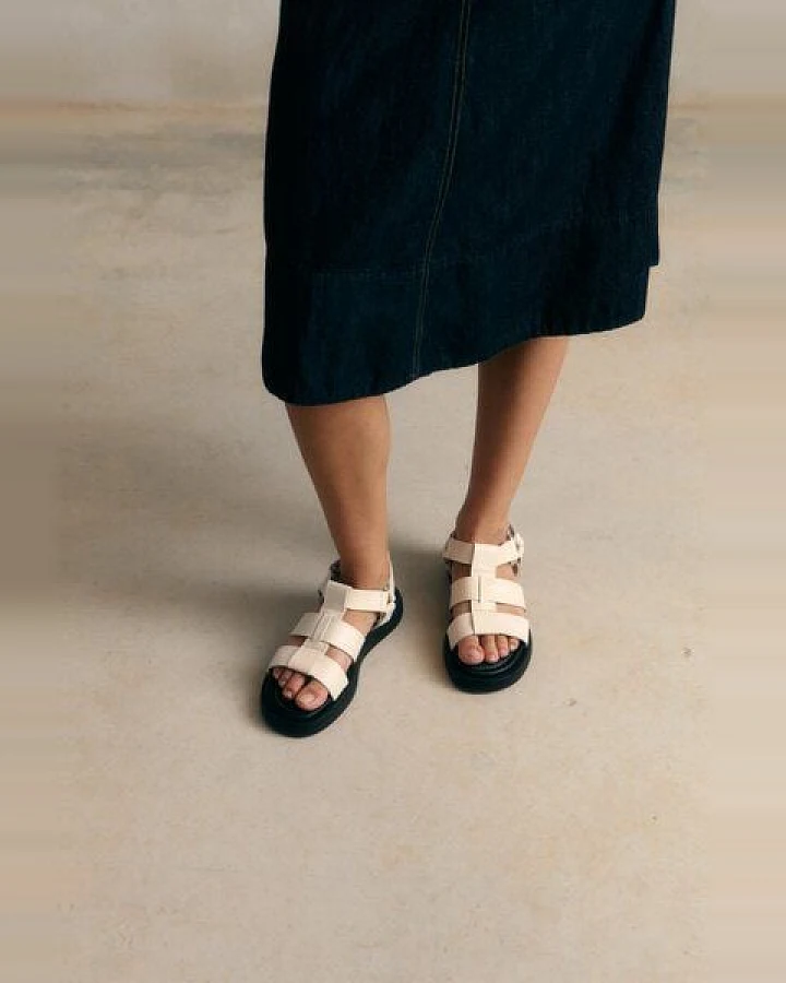 Jutelaune Selma White Sandals