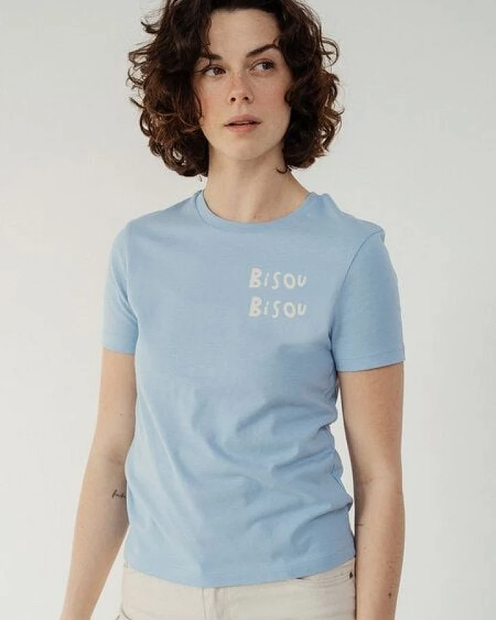 Kultgut Artdesign - Biofair- Flauschiges Femin Shirt / Bisou Bisou