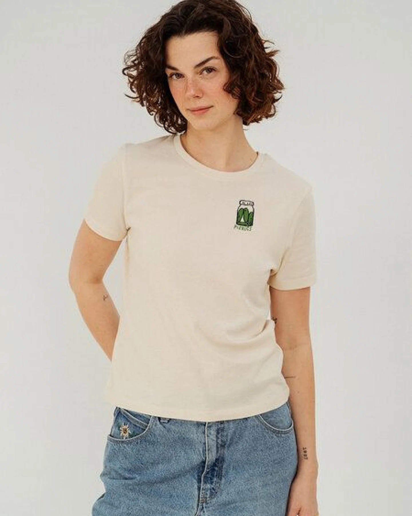 Kultgut Artdesign - Biofair- Flauschiges Femin Shirt /Pickles – Ansicht 2