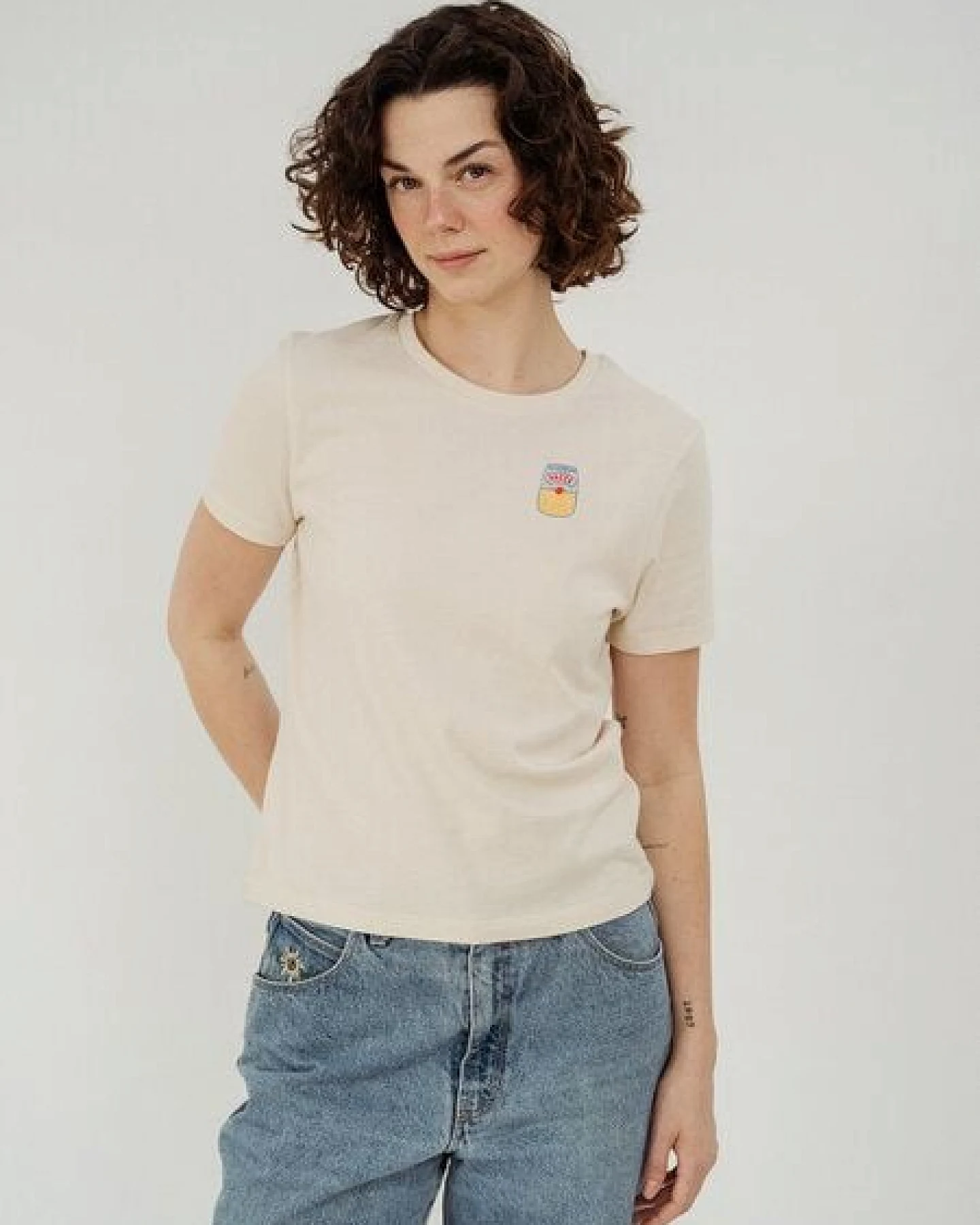 Kultgut Artdesign - Biofair- Flauschiges Femin Shirt /Pasta – Ansicht 2