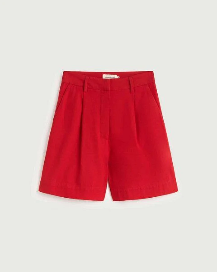 thinking mu Bundfalten-Shorts Modell: Lia