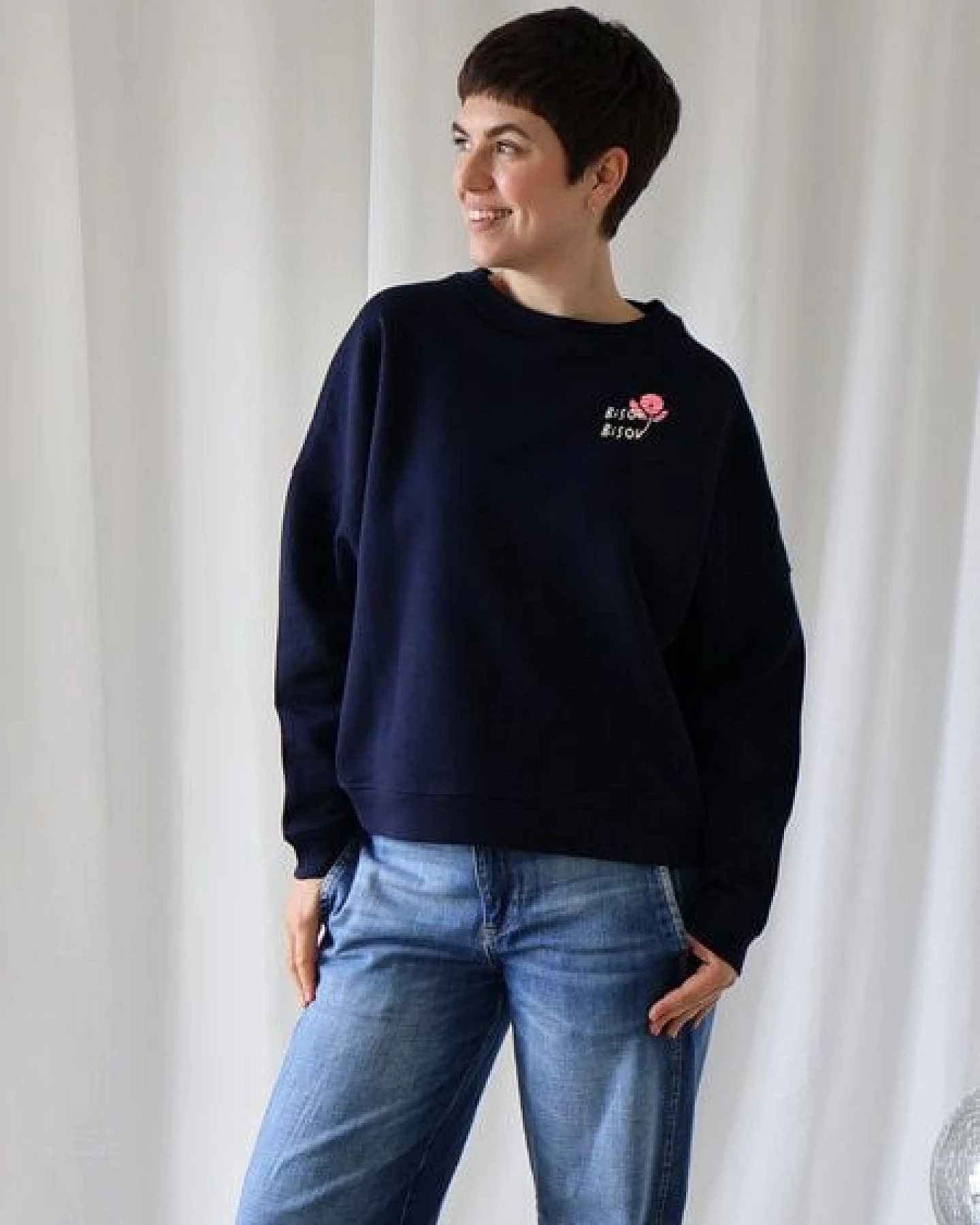 Kultgut Artdesign - Bioqualität - Supersoft Sweater / bisou bisou – Ansicht 2