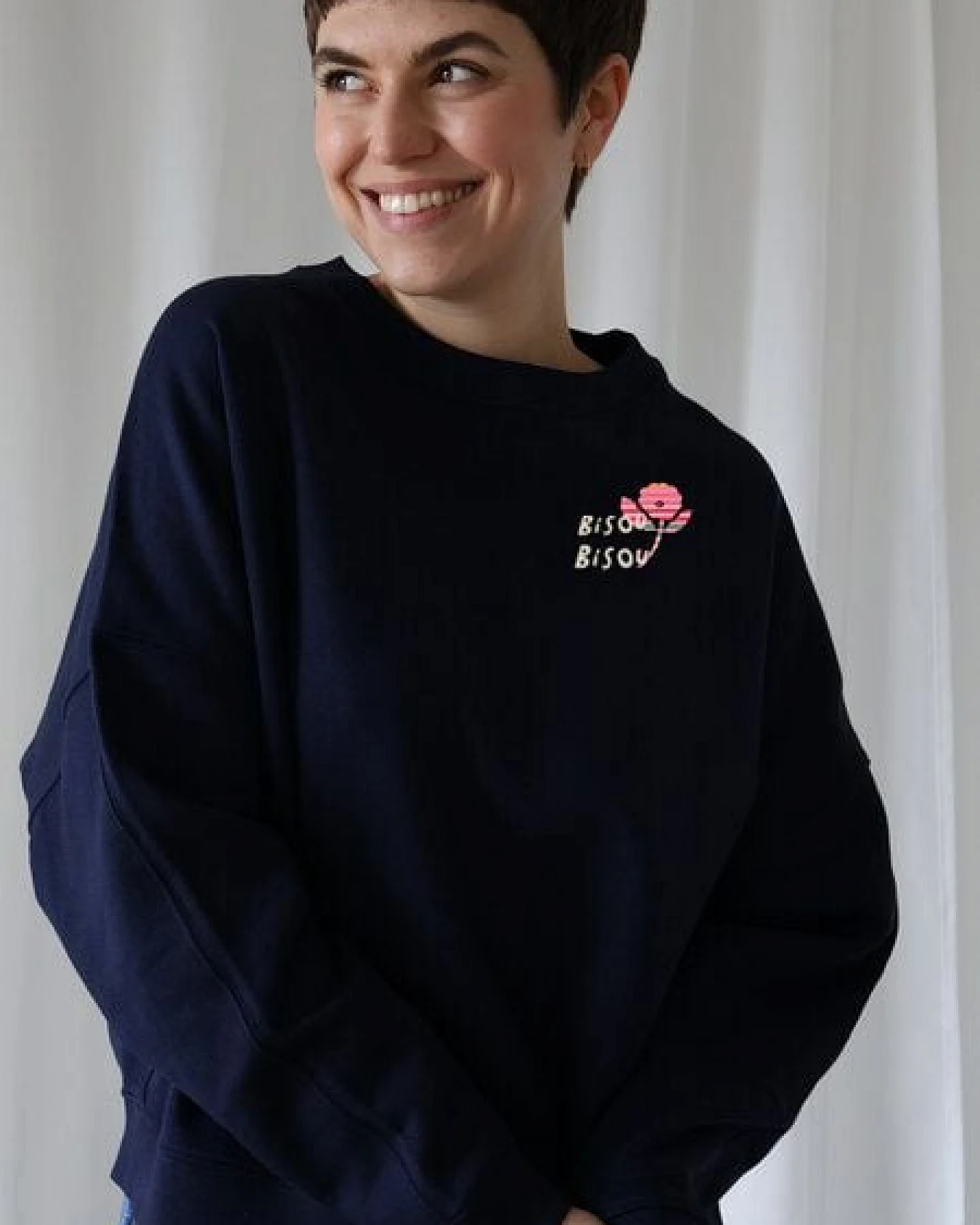 Kultgut Artdesign - Bioqualität - Supersoft Sweater / bisou bisou – Ansicht 3