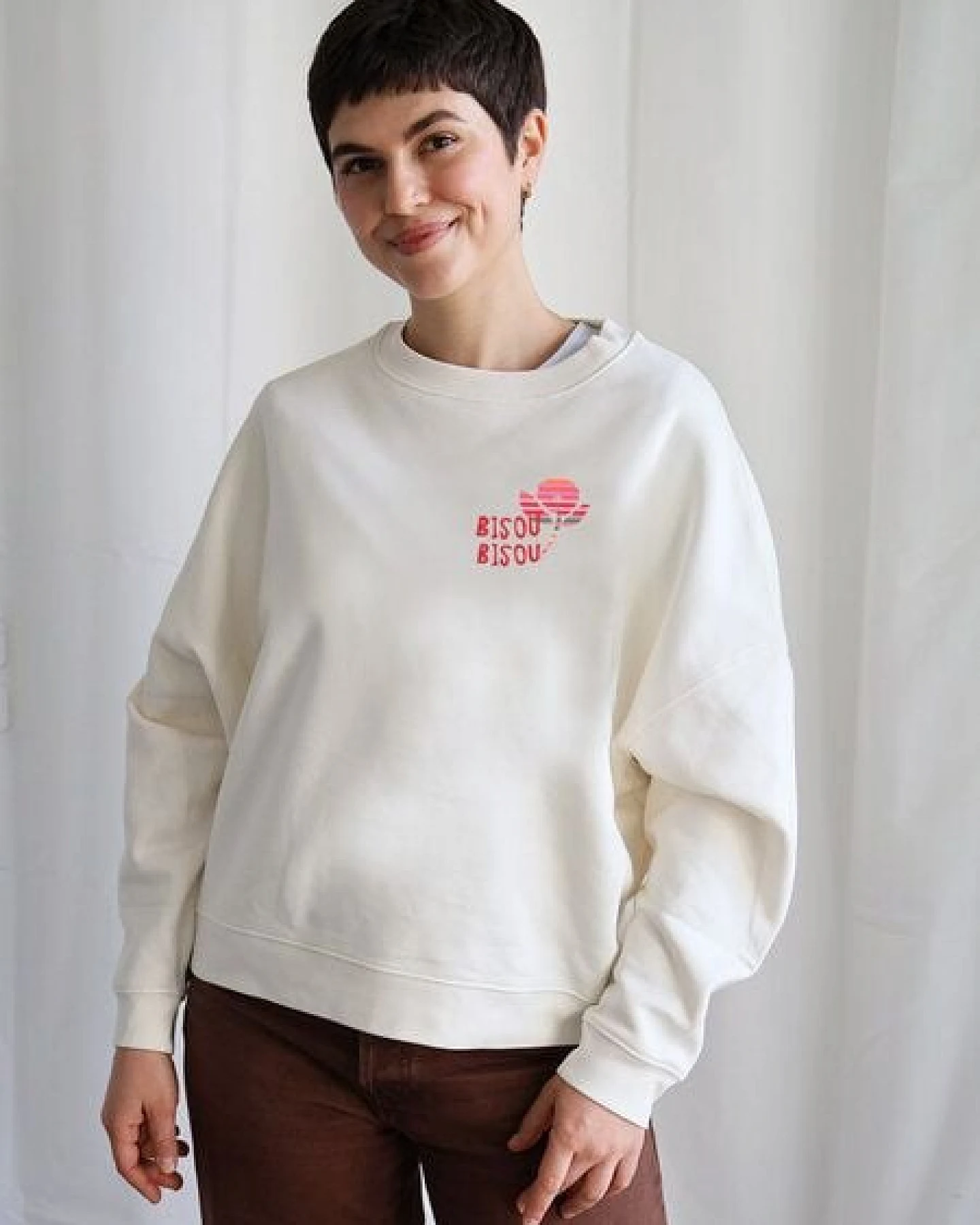 Kultgut Artdesign - Bioqualität - Supersoft Sweater / bisou bisou – Ansicht 2