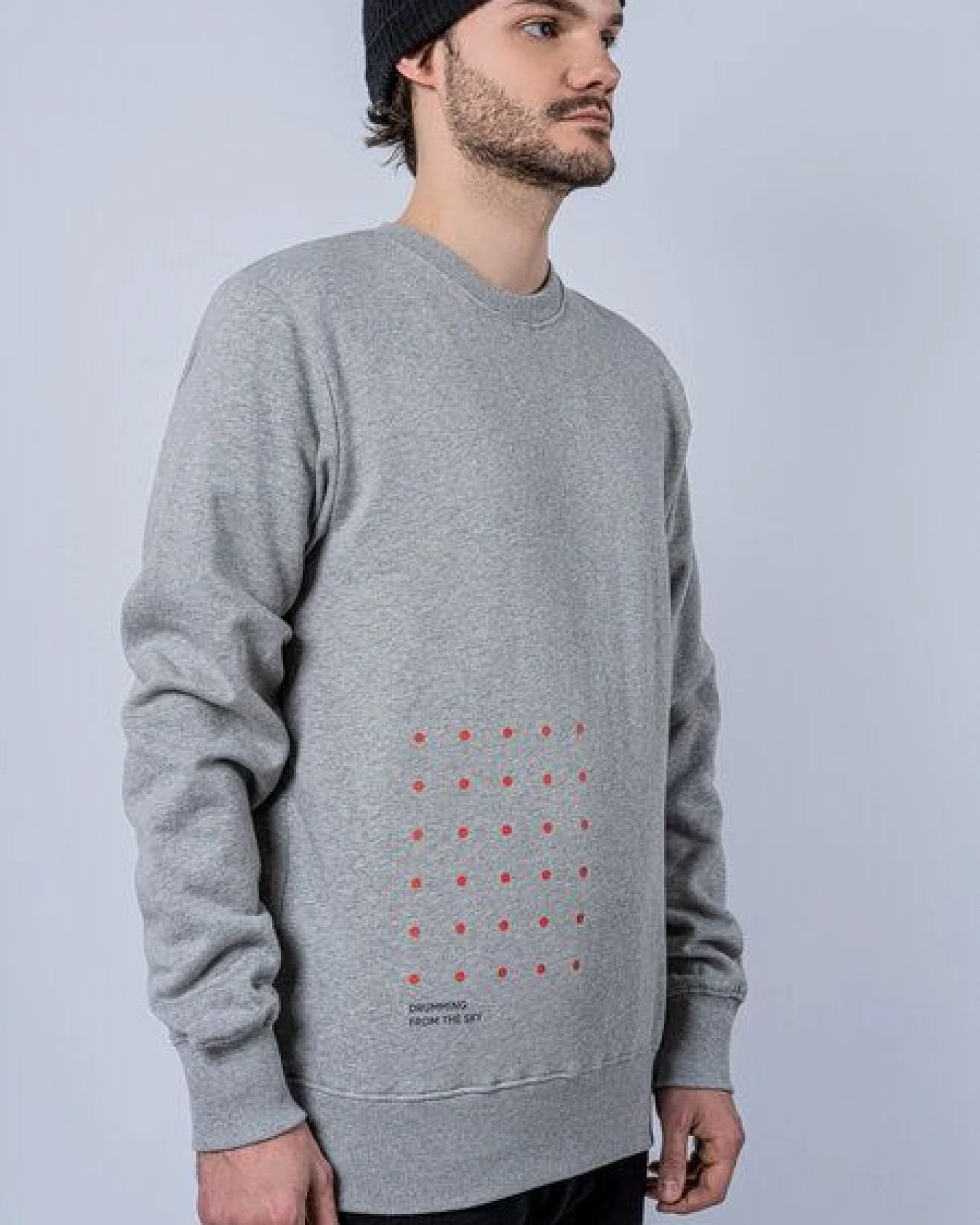FANTASTIC REALITY STUDIOS HAIL SWEATSHIRT – Bio-Baumwolle, Unisex – Ansicht 2