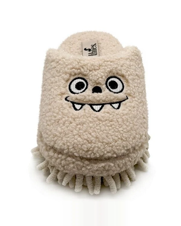 Veganer "thies ® Eco Monstimop Teddy Slipper" aus kuscheligem recyceltem PES