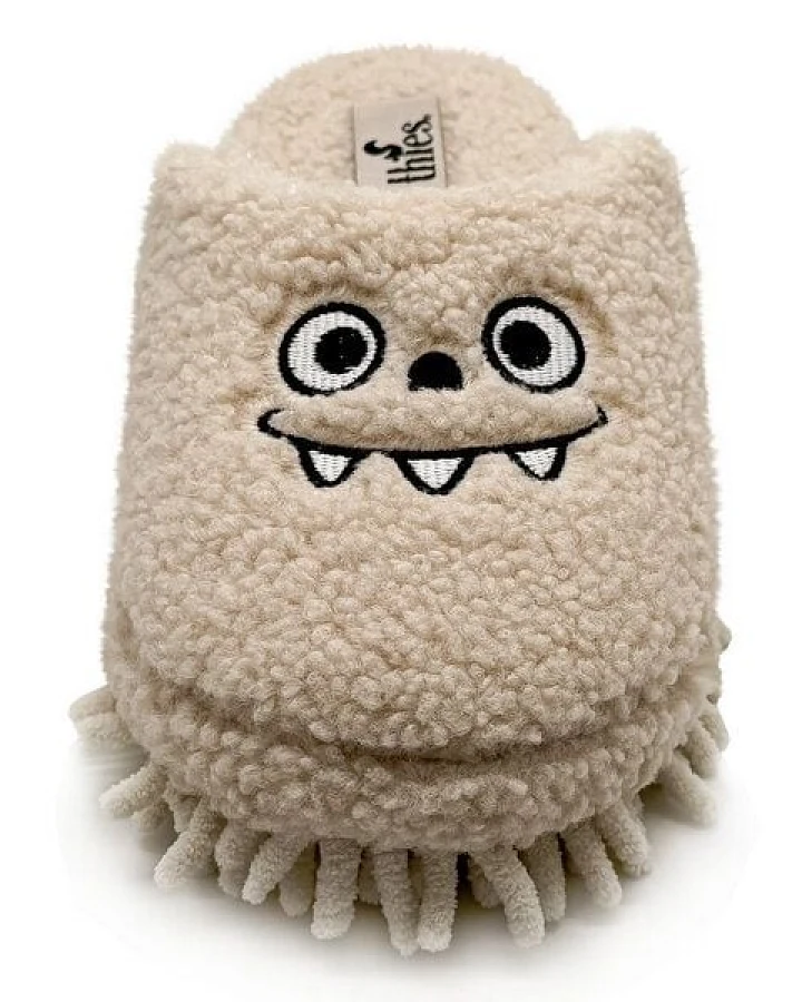 Veganer "thies ® Eco Monstimop Teddy Slipper" aus kuscheligem recyceltem PES