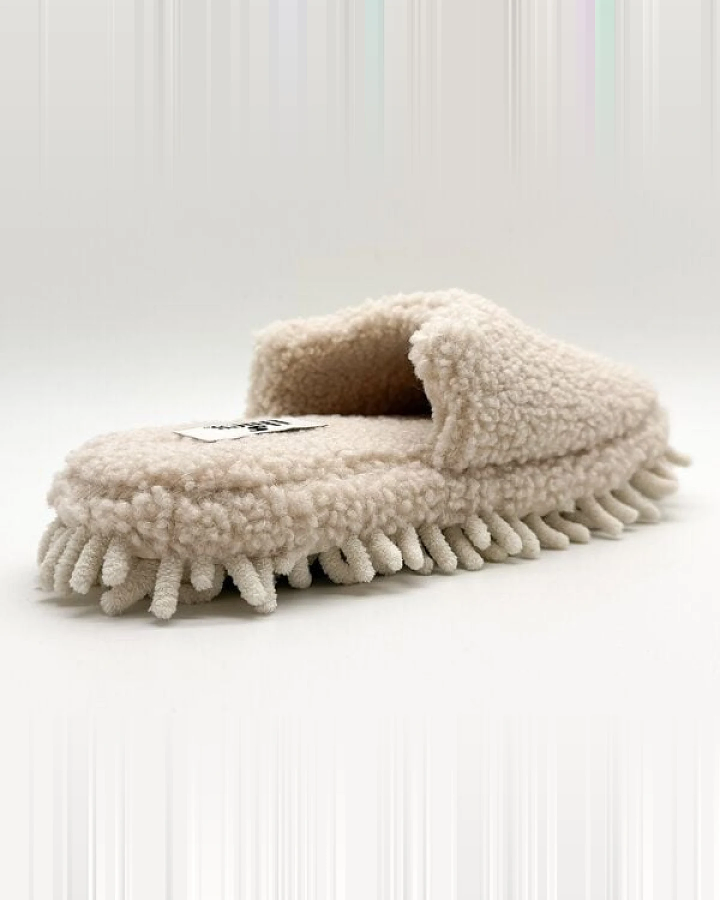 Veganer "thies ® Eco Monstimop Teddy Slipper" aus kuscheligem recyceltem PES – Ansicht 4