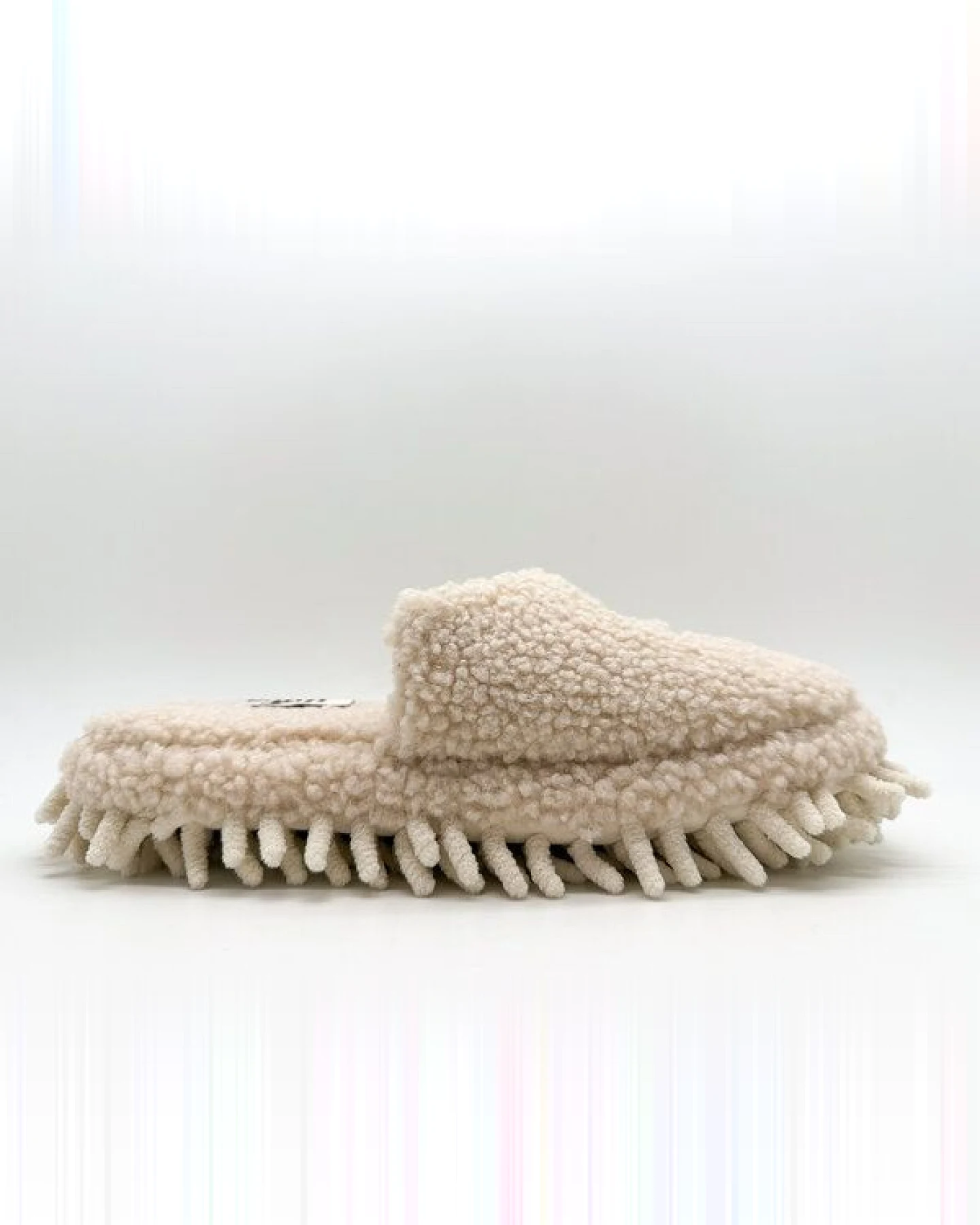 Veganer "thies ® Eco Monstimop Teddy Slipper" aus kuscheligem recyceltem PES – Ansicht 3