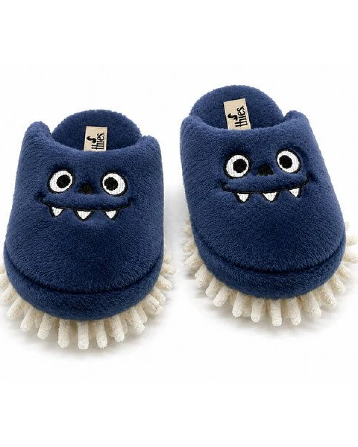 Veganer "thies ® Eco Monstimop Slipper" aus kuscheligem recyceltem PES