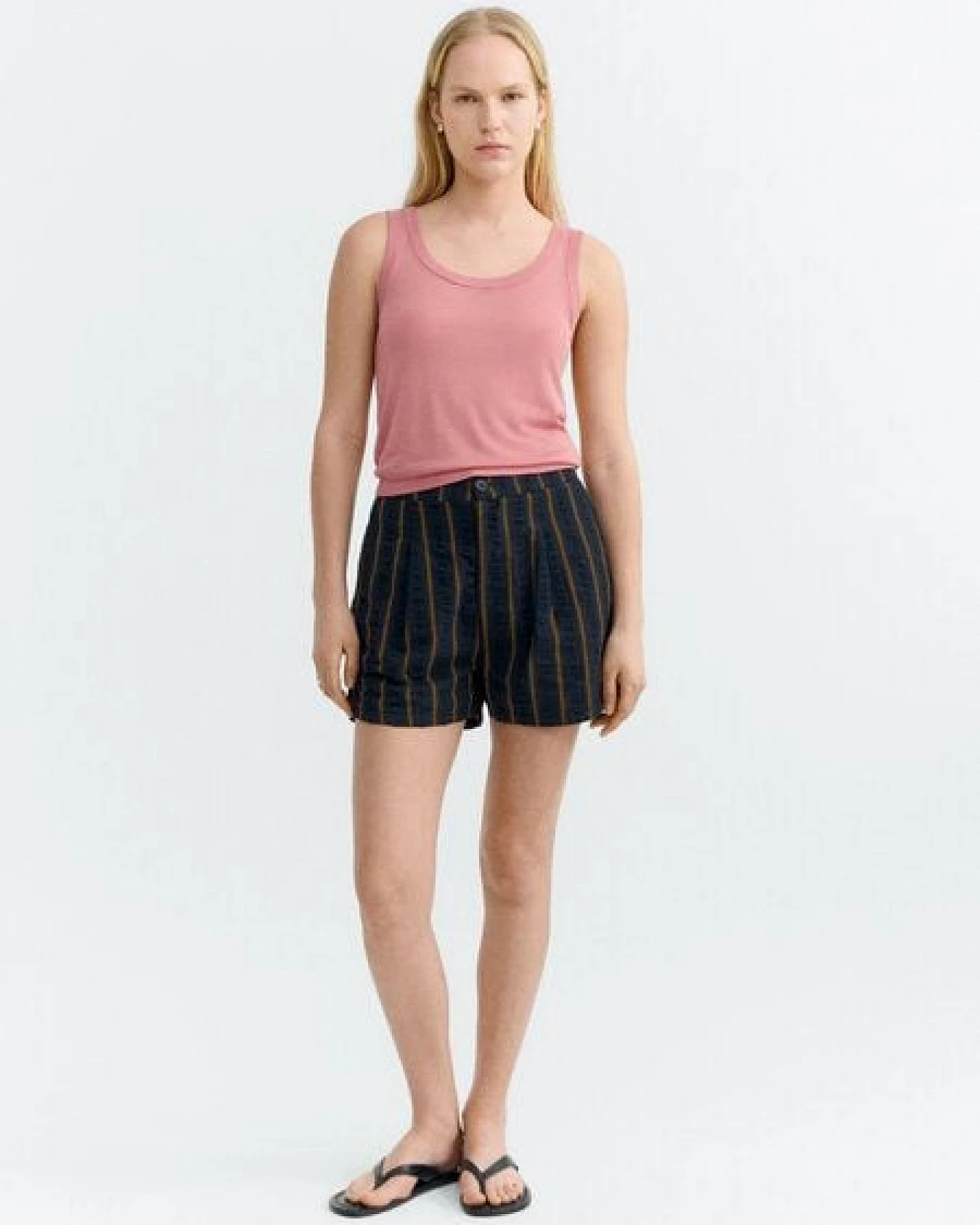 thinking mu Damen Shorts - Nar Shorts Seersucker - aus Baumwolle – Ansicht 3