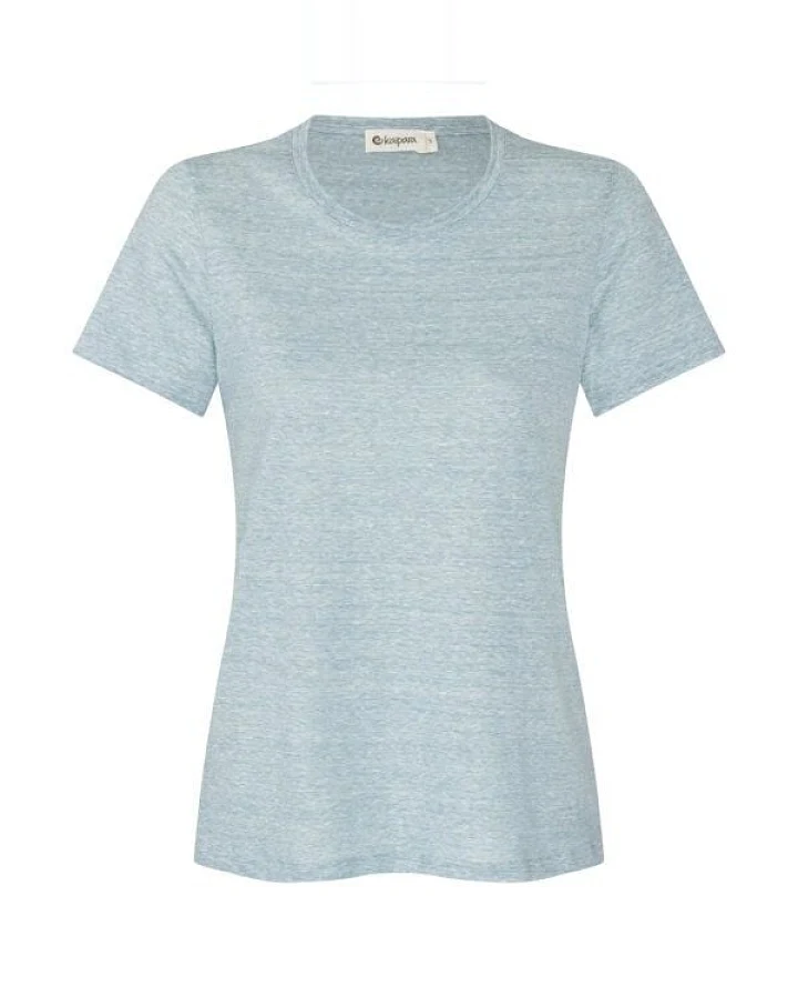 Kaipara - Merino Sportswear URBAN Wolle-Leinen Shirt Damen Kurzarm Regular 140WL