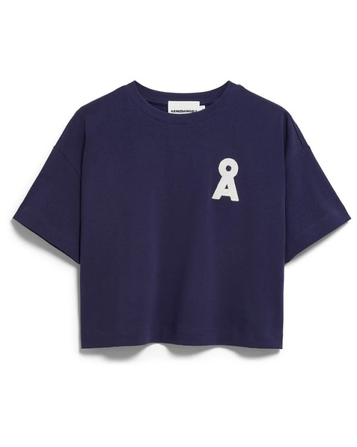 ARMEDANGELS - Women's Albertaraa - T-Shirt Gr L blau