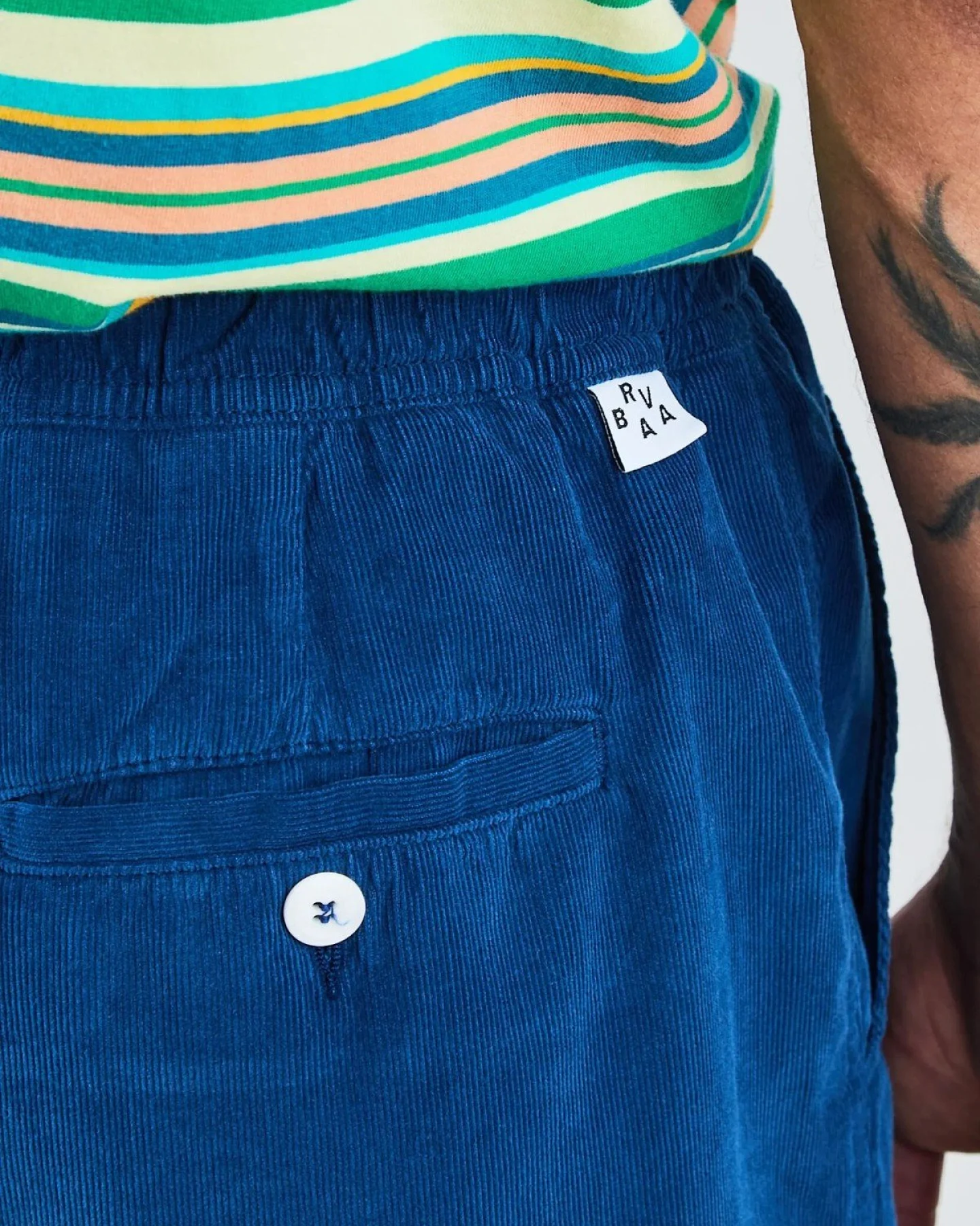 Shorts Baby Cord Blau – Ansicht 5