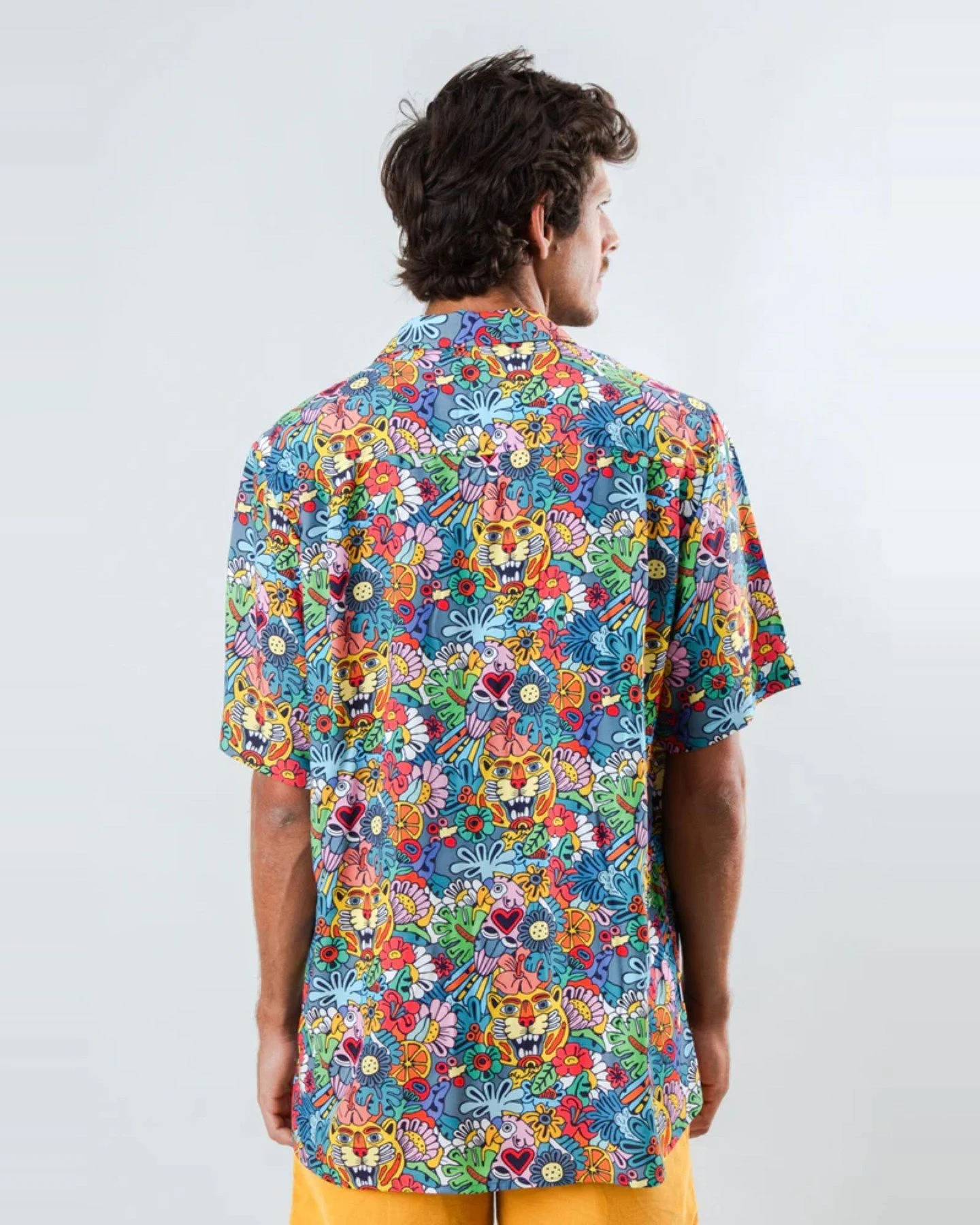 Hemd Asis Percales Tutti Frutti Aloha Blau – Ansicht 5