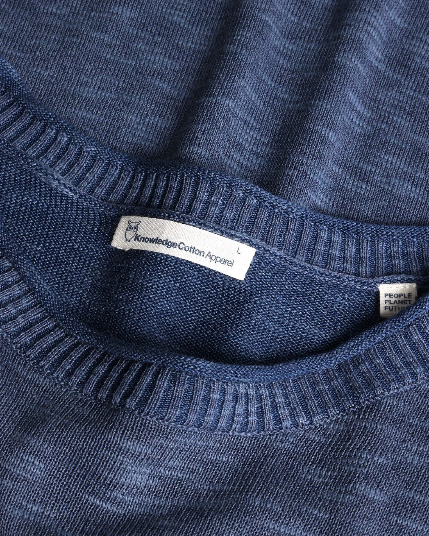 Longsleeve Crew Neck Knit Blau – Ansicht 3