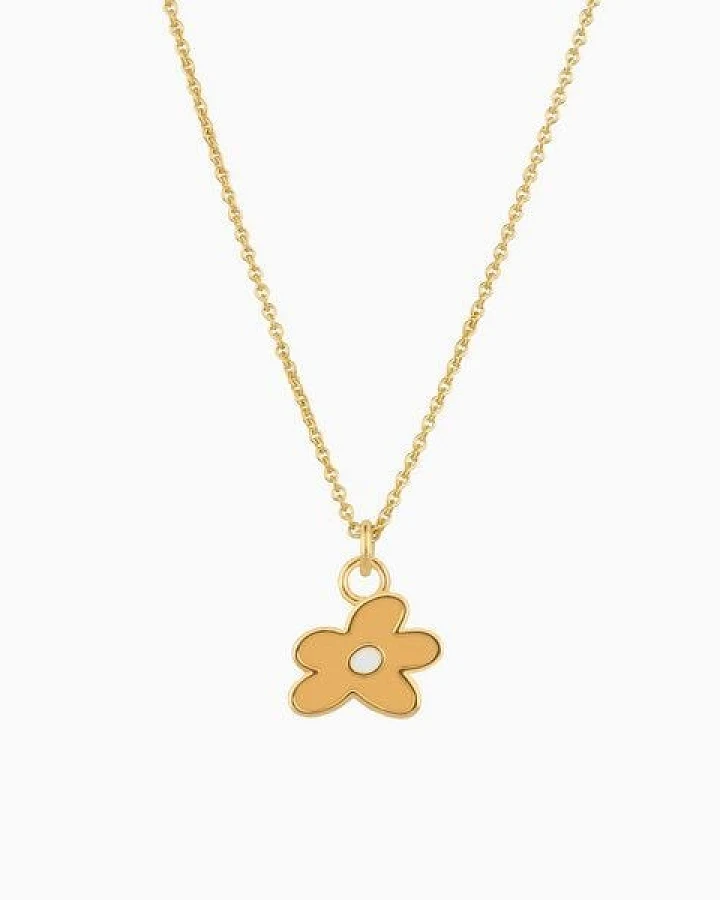 Paeoni Colors Blumen-Halskette aus 18k Gold Vermeil, 925 Sterling Silber