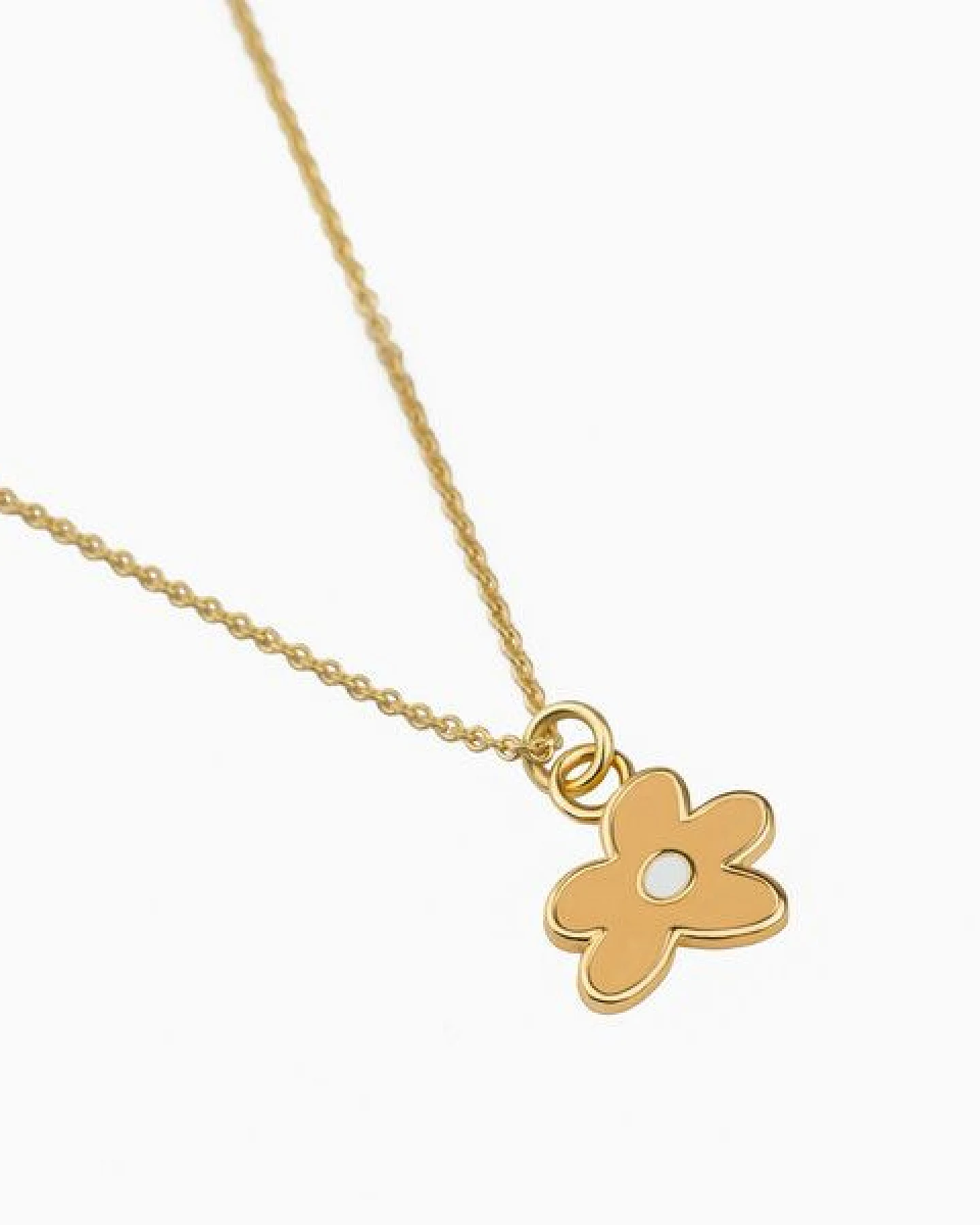 Paeoni Colors Blumen-Halskette aus 18k Gold Vermeil, 925 Sterling Silber – Ansicht 4