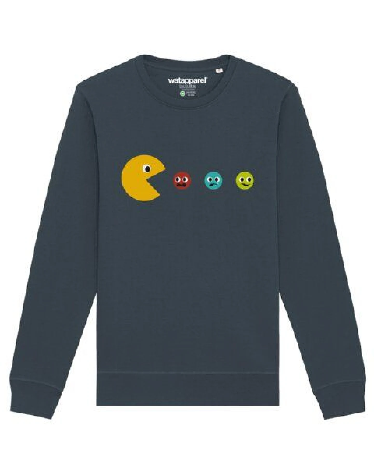 watapparel Sweatshirt Unisex Pacmännchen – Ansicht 2