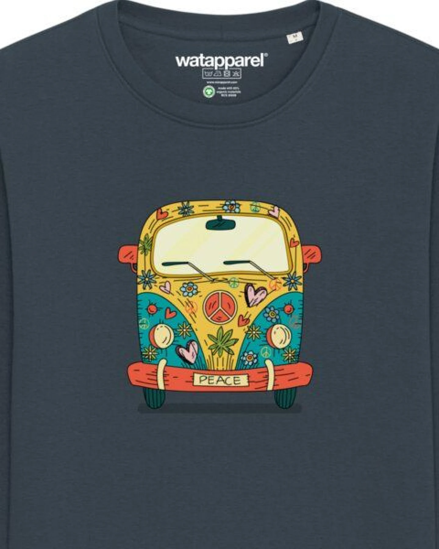 watapparel Sweatshirt Unisex Hippies Bus – Ansicht 3
