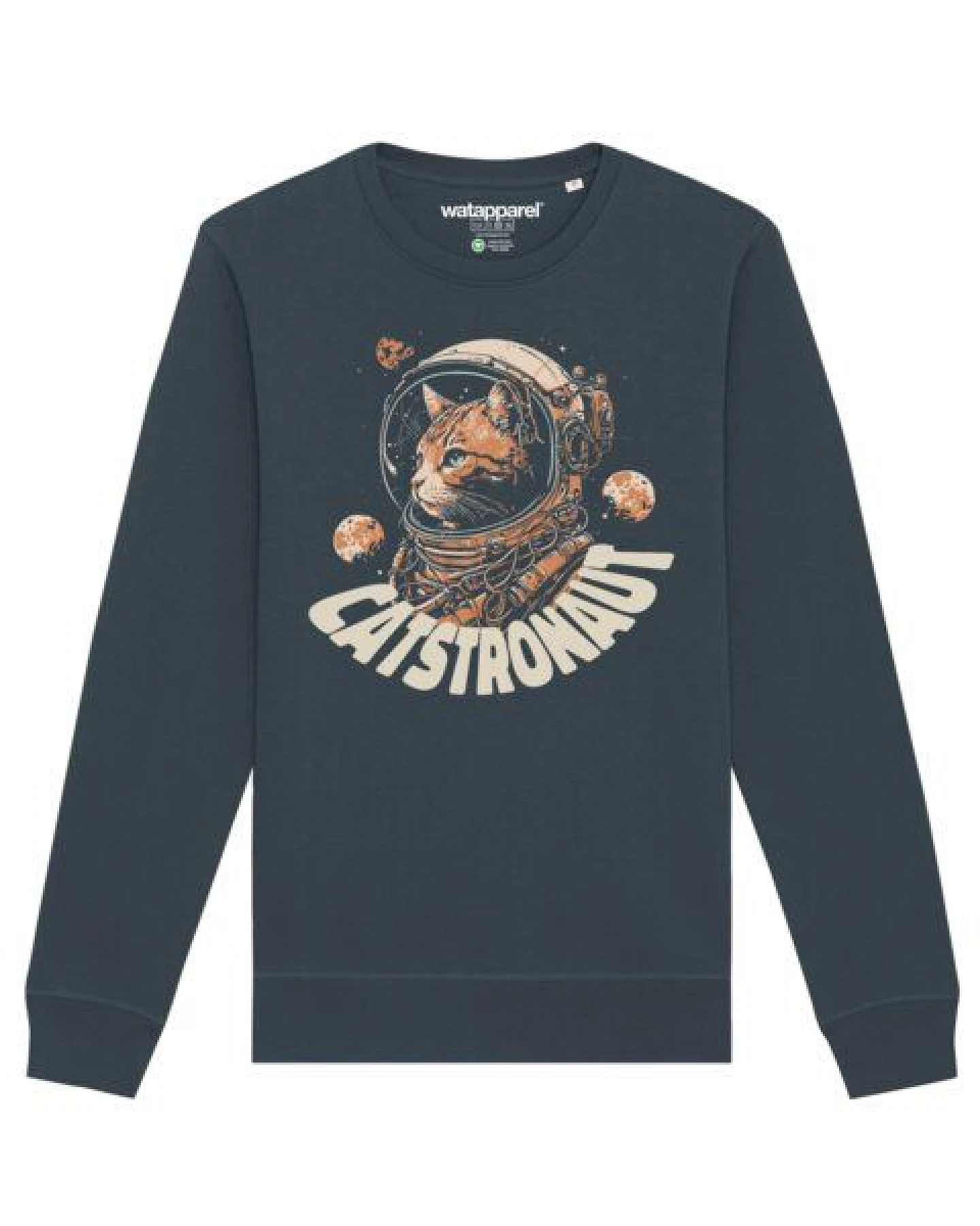 watapparel Sweatshirt Unisex Catstronaut – Ansicht 2