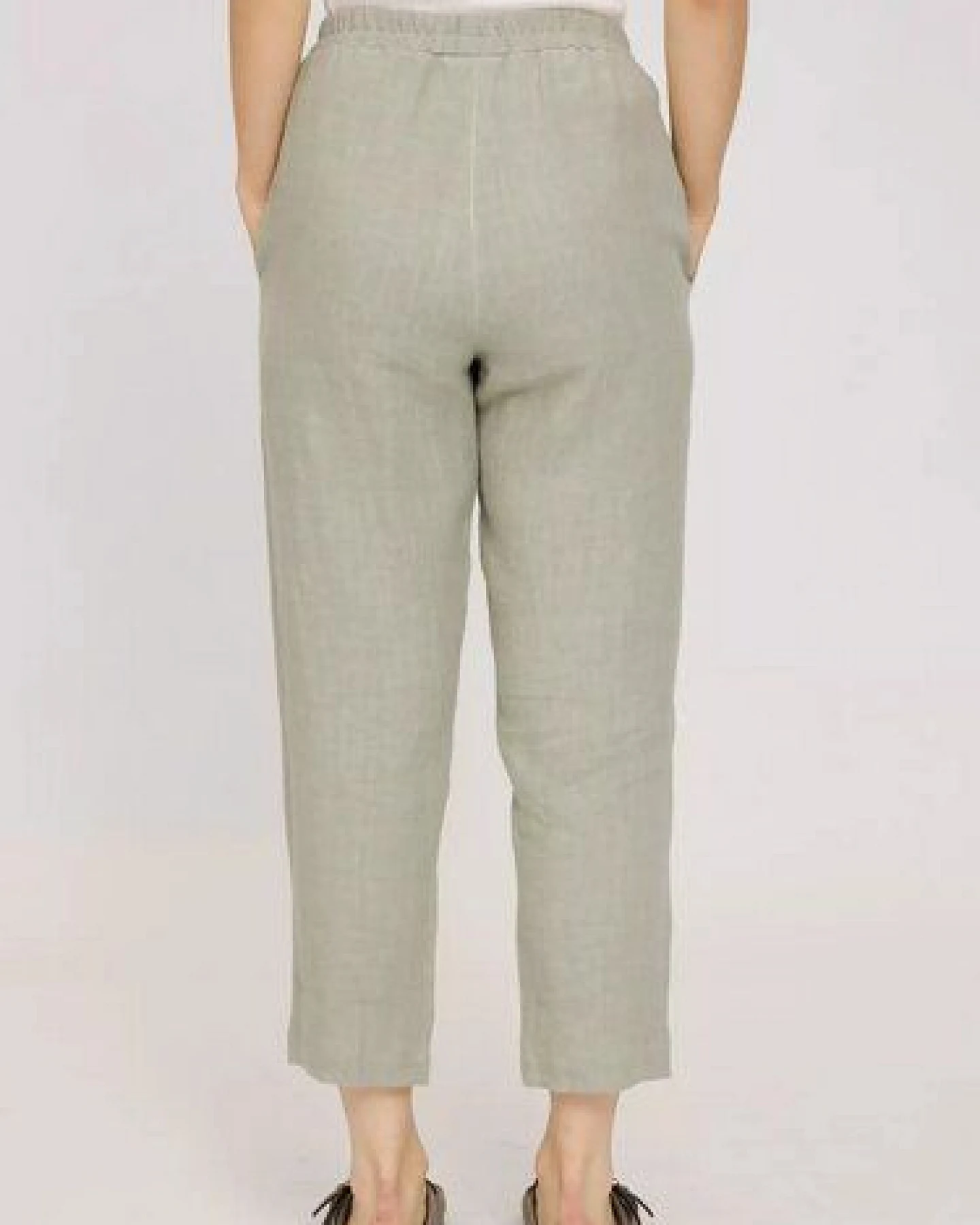 Mazine Hose - Straight Leg Linen Pants - aus 100% Leinen – Ansicht 2