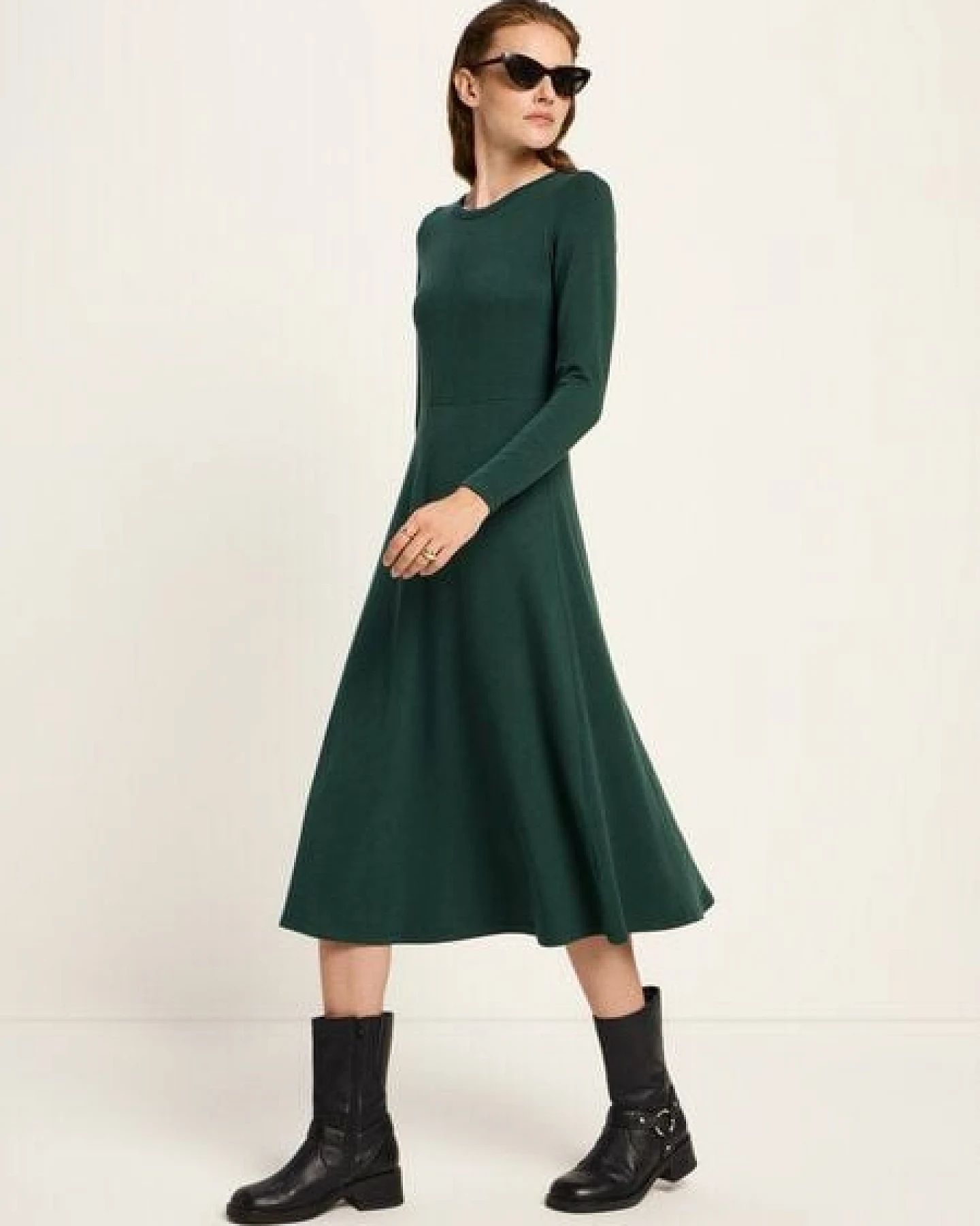 LANIUS Midikleid aus TENCEL und Bio-Baumwolle – Ansicht 2