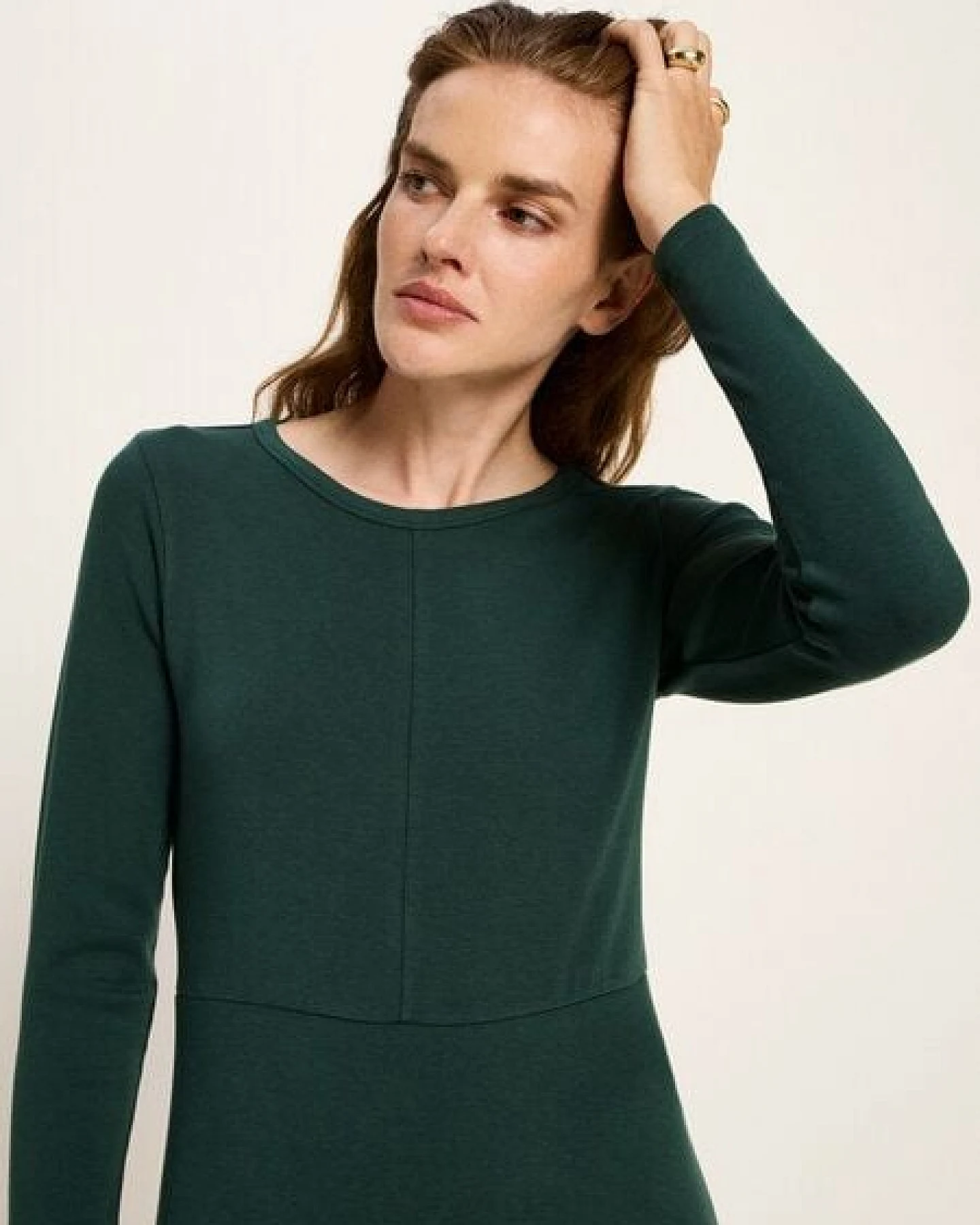 LANIUS Midikleid aus TENCEL und Bio-Baumwolle – Ansicht 4