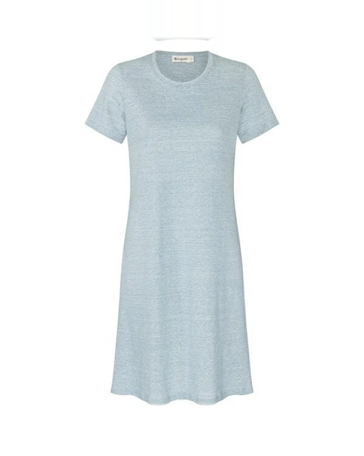 Kaipara - Merino Sportswear URBAN Wolle-Leinen Kleid Damen Kurzarm Regular 140WL