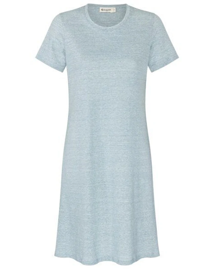 Kaipara - Merino Sportswear URBAN Wolle-Leinen Kleid Damen Kurzarm Regular 140WL