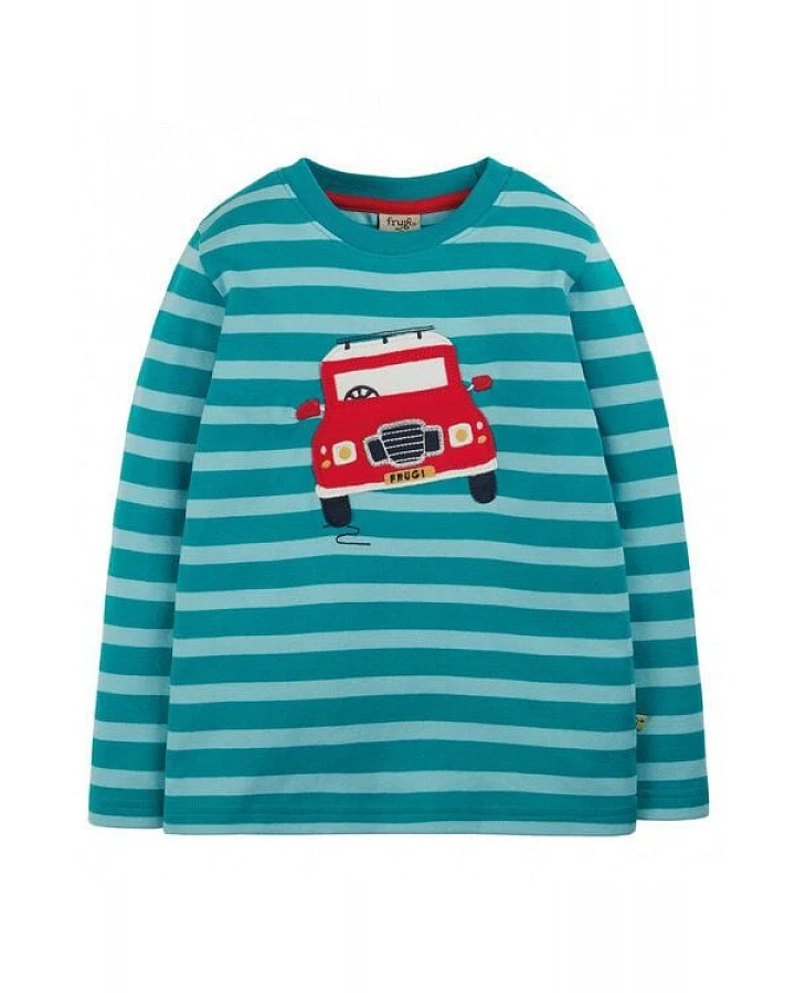 Frugi Langarm-Shirt Camper William Applique Top