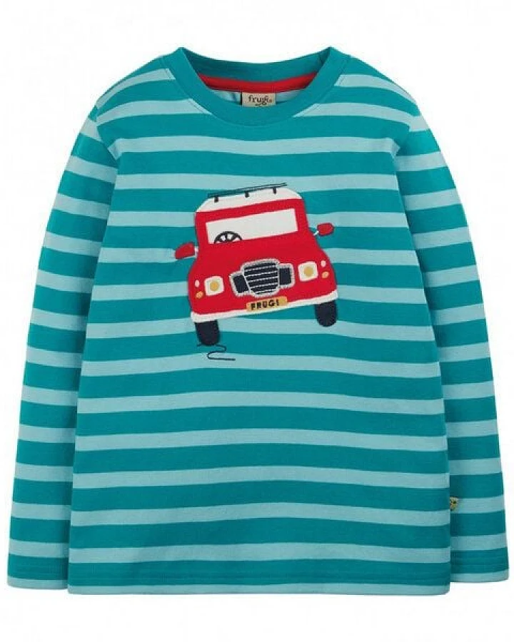 Frugi Langarm-Shirt Camper William Applique Top